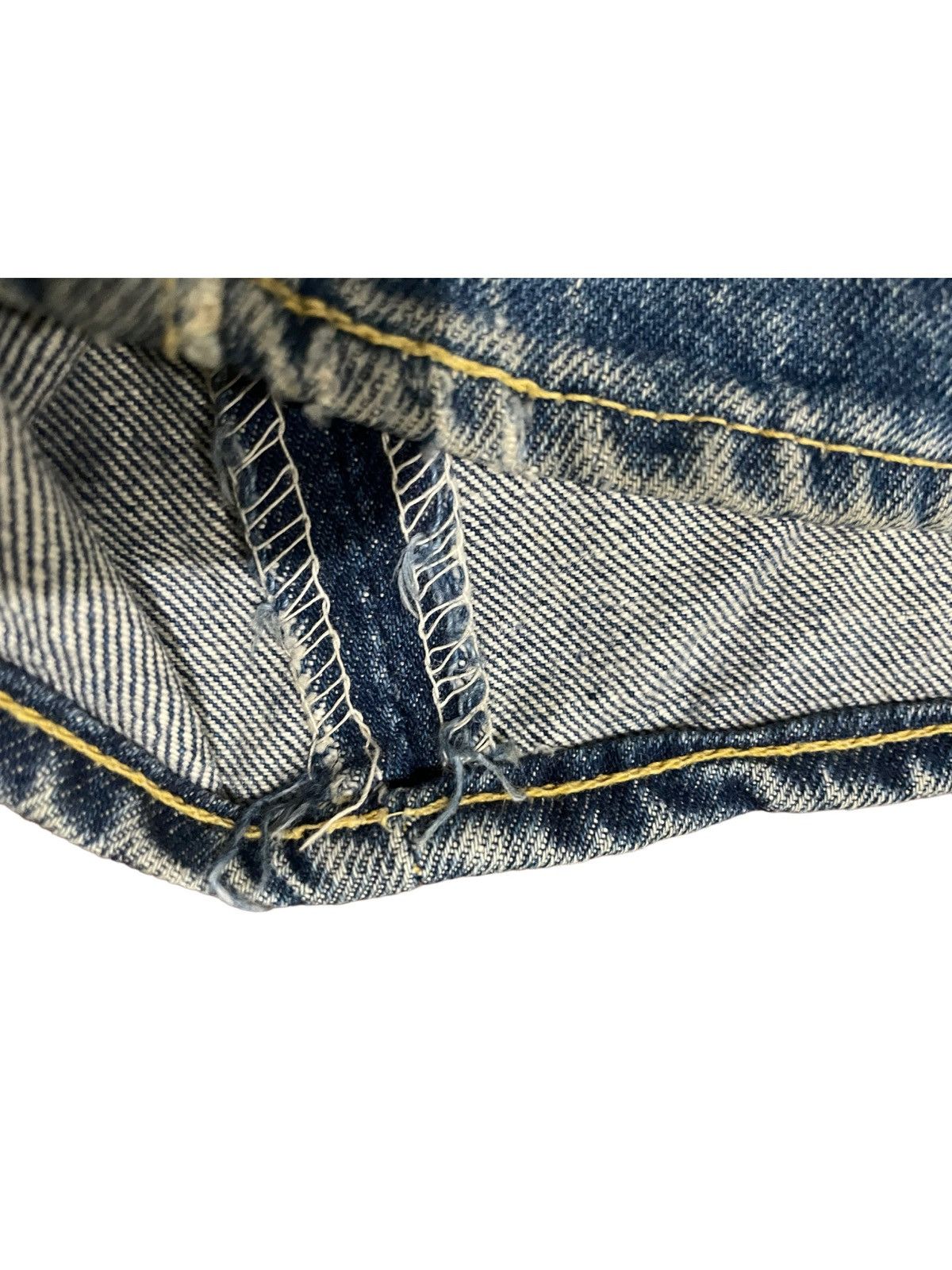 Vintage 60s Bell bottom Flared Bootcut Bigstone V Stitch VTG Jeans Size US 27 - 15 Thumbnail