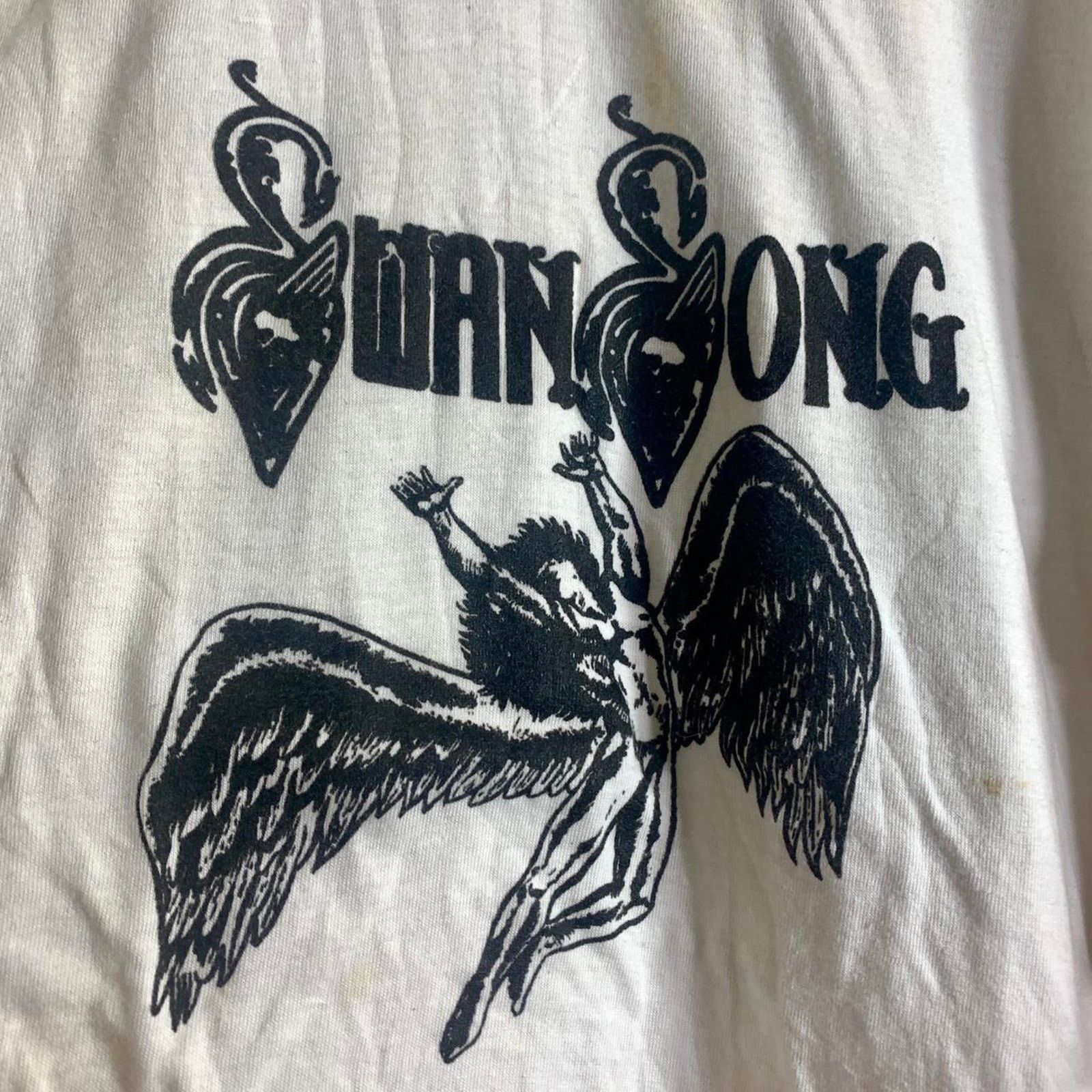 Vintage 70s SWAN SONG BAD COMPANY double sided graphic tee shirt XL Size US XL / EU 56 / 4 - 1 Thumbnail