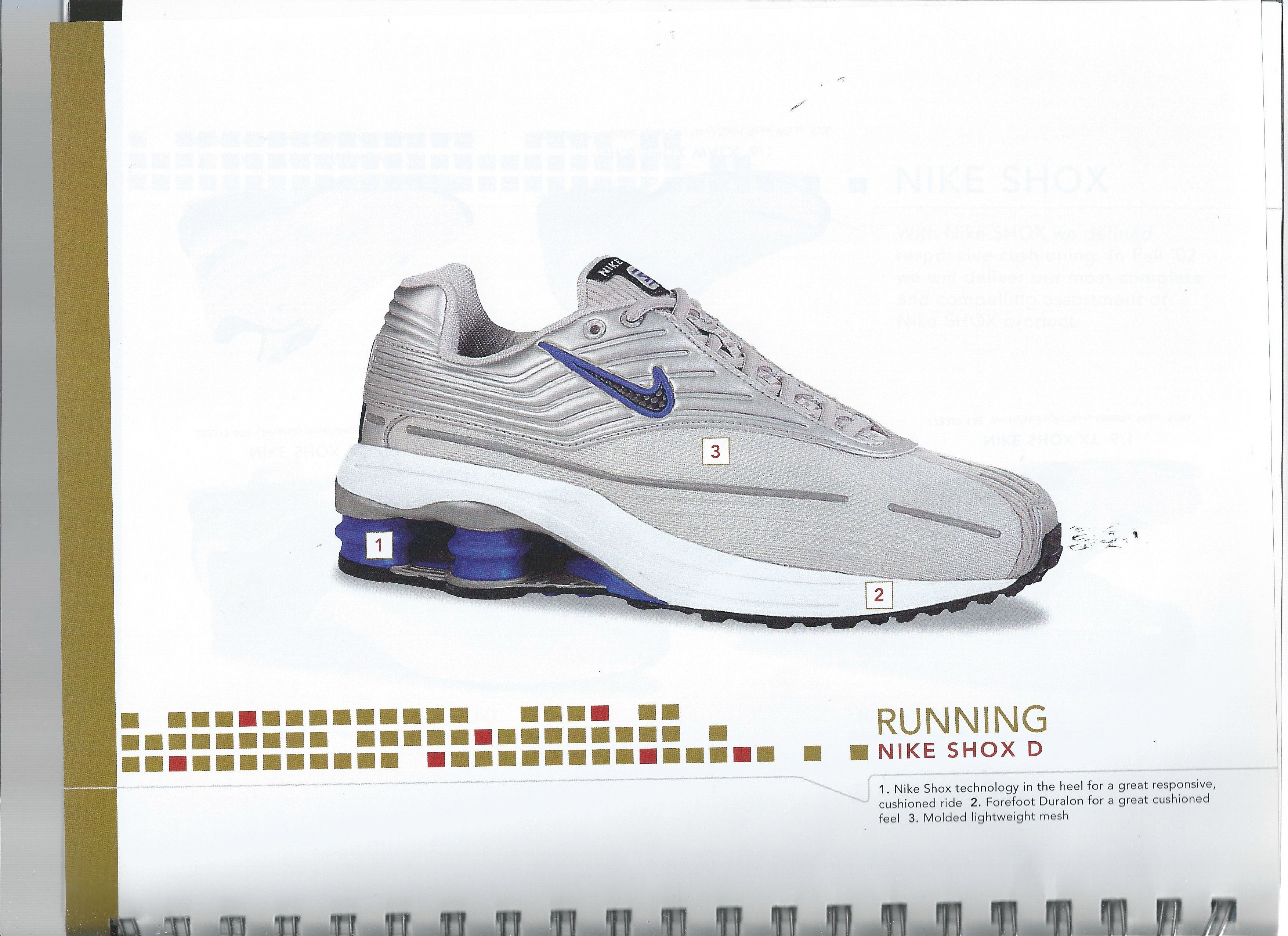 Nike 2002 Nike Shox D Running Shoes 2000s Vintage Nike Rare Y2K Size US 8.5 / IT 38.5 - 4 Thumbnail