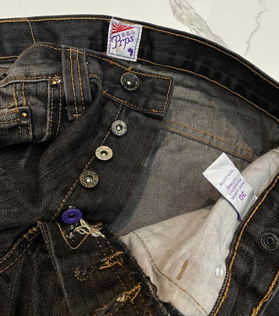 Tornado Mart Pprs distressed vintage denim faded Size US 30 / EU 46 - 3 Thumbnail
