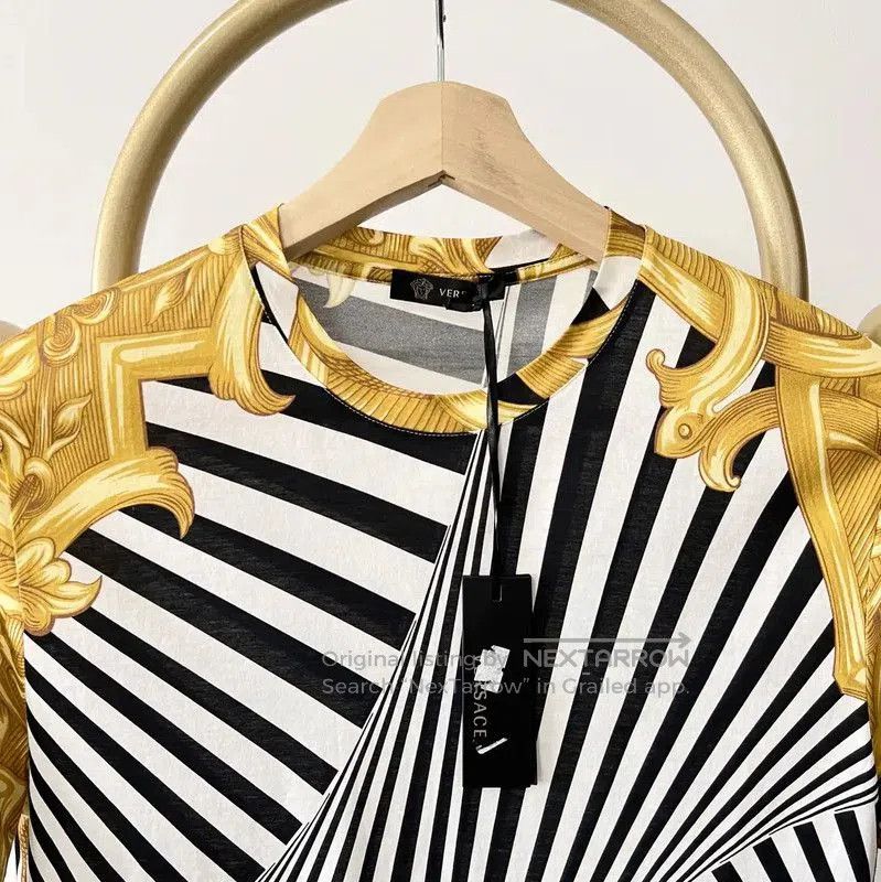 Versace Versace M Summer Multicolor Cotton Short Sleeve T-Shirt . Size US M / EU 48-50 / 2 - 2 Thumbnail