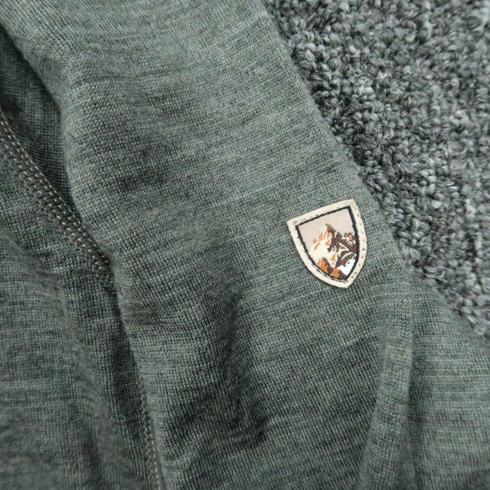 Vintage Kuhl Sweater Mens Medium Gray Merino Wool Quarter Zip Outdoor Hiking Skar Size US M / EU 48-50 / 2 - 4 Thumbnail