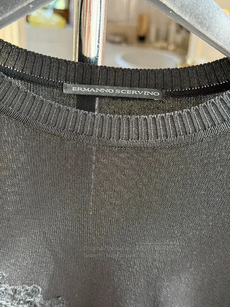 Maison Margiela Black Lace Knit Top Size 40. Size US L / EU 52-54 / 3 - 6 Thumbnail