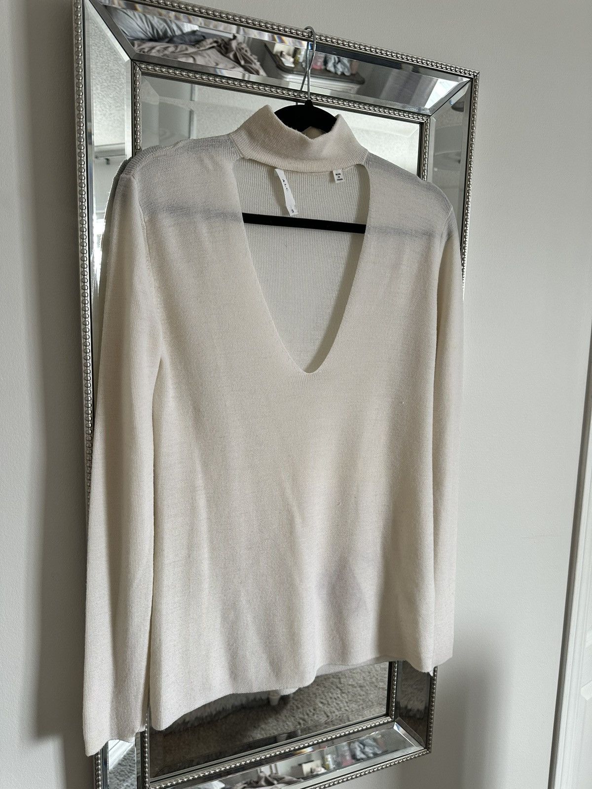 A.L.C. A.L.C. Designer Merino Wool Tunic Cardigan Ivory/White - XS Size XS / US 0-2 / IT 36-38 - 2 Thumbnail