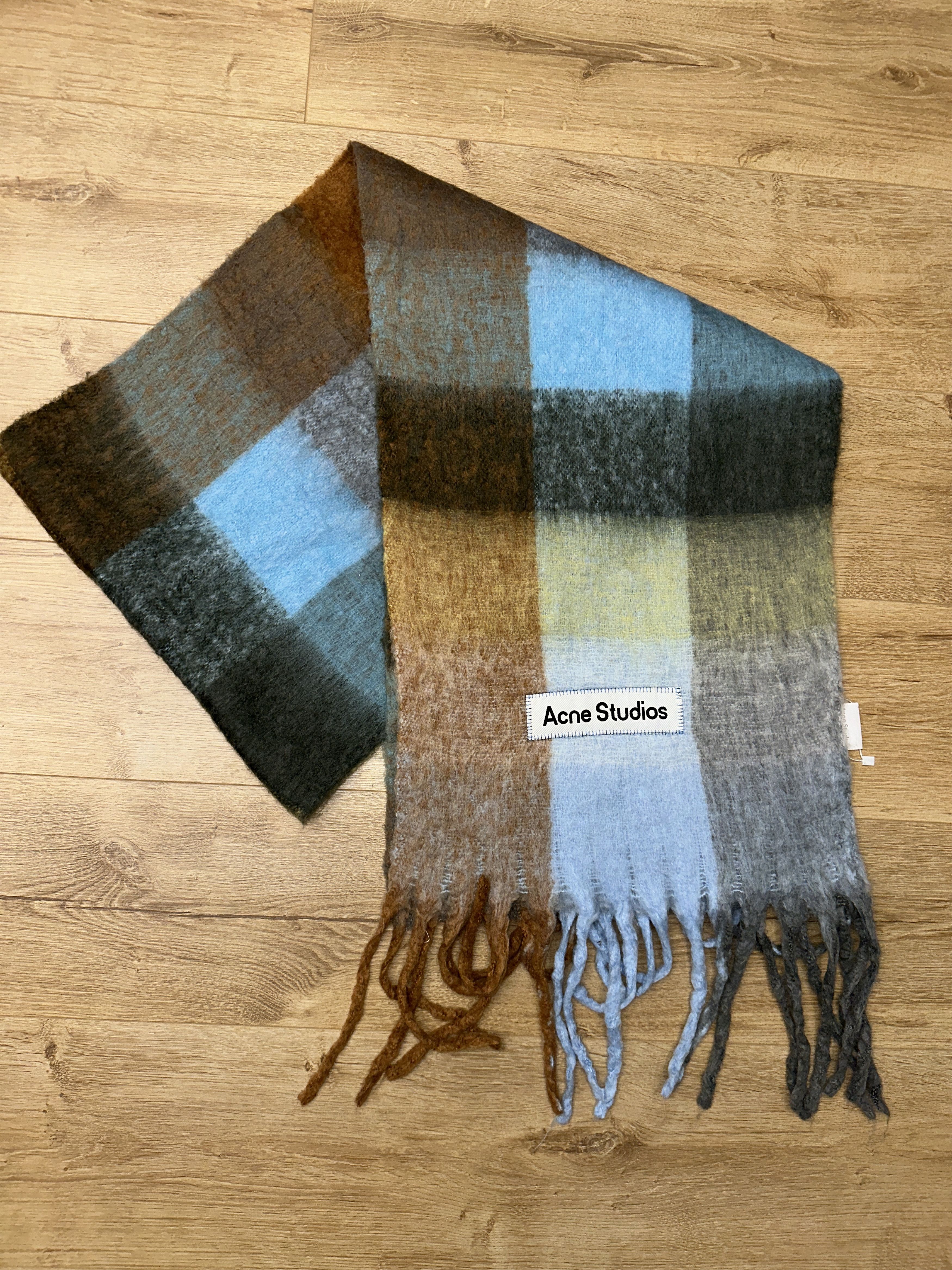 Acne Studios Check Multicolor Acne Studios Scarf Fringe Italy 250cm Size ONE SIZE - 5 Thumbnail