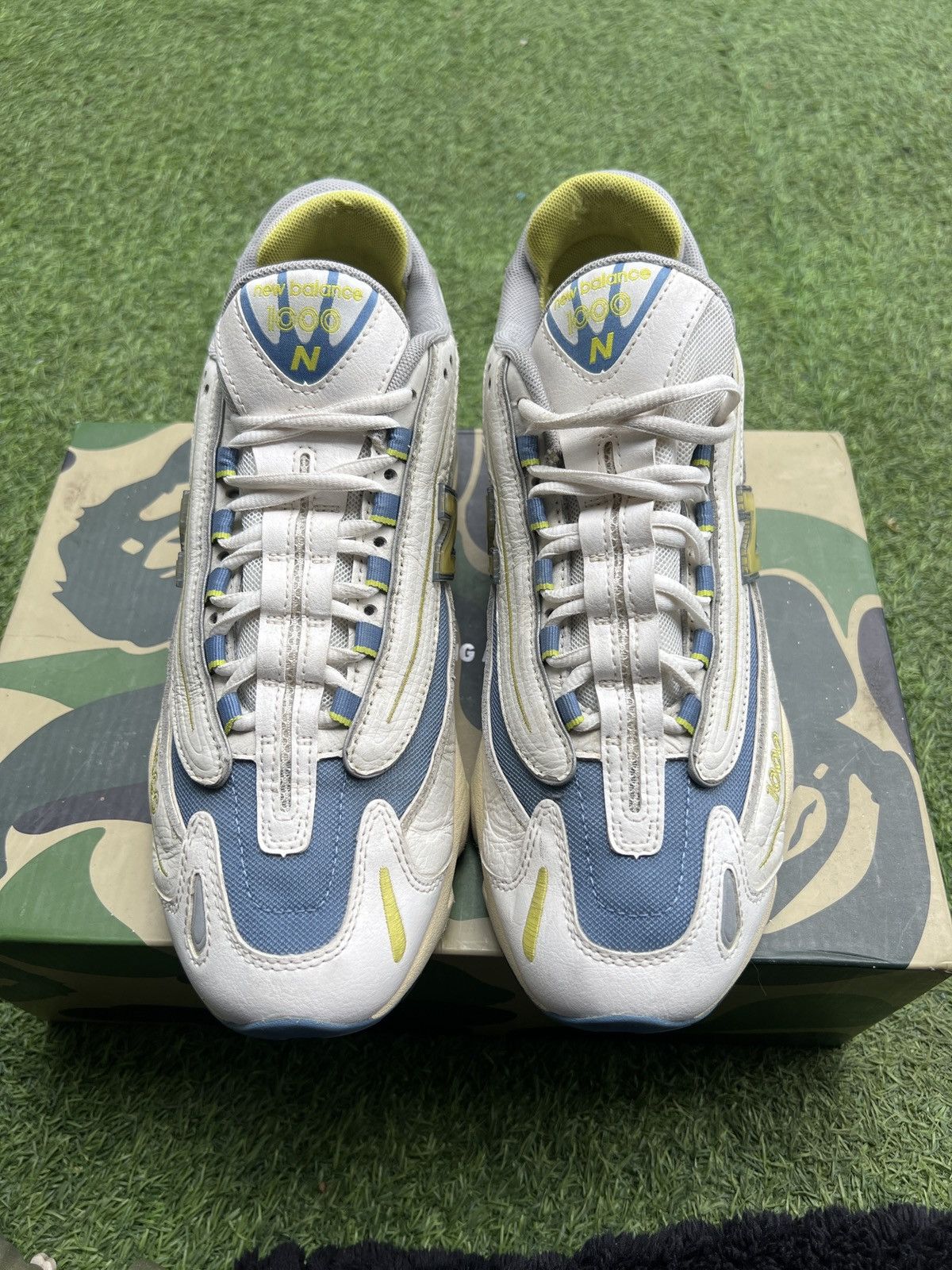 New Balance New Balance 1000 Off White Blue M1000CA Size US 10 / EU 43 - 4 Thumbnail