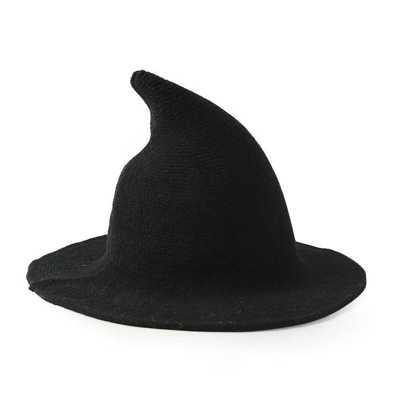 Other Winter Witch Wool Foldable Halloween Wizard Cap Hat Size ONE SIZE - 2 Thumbnail