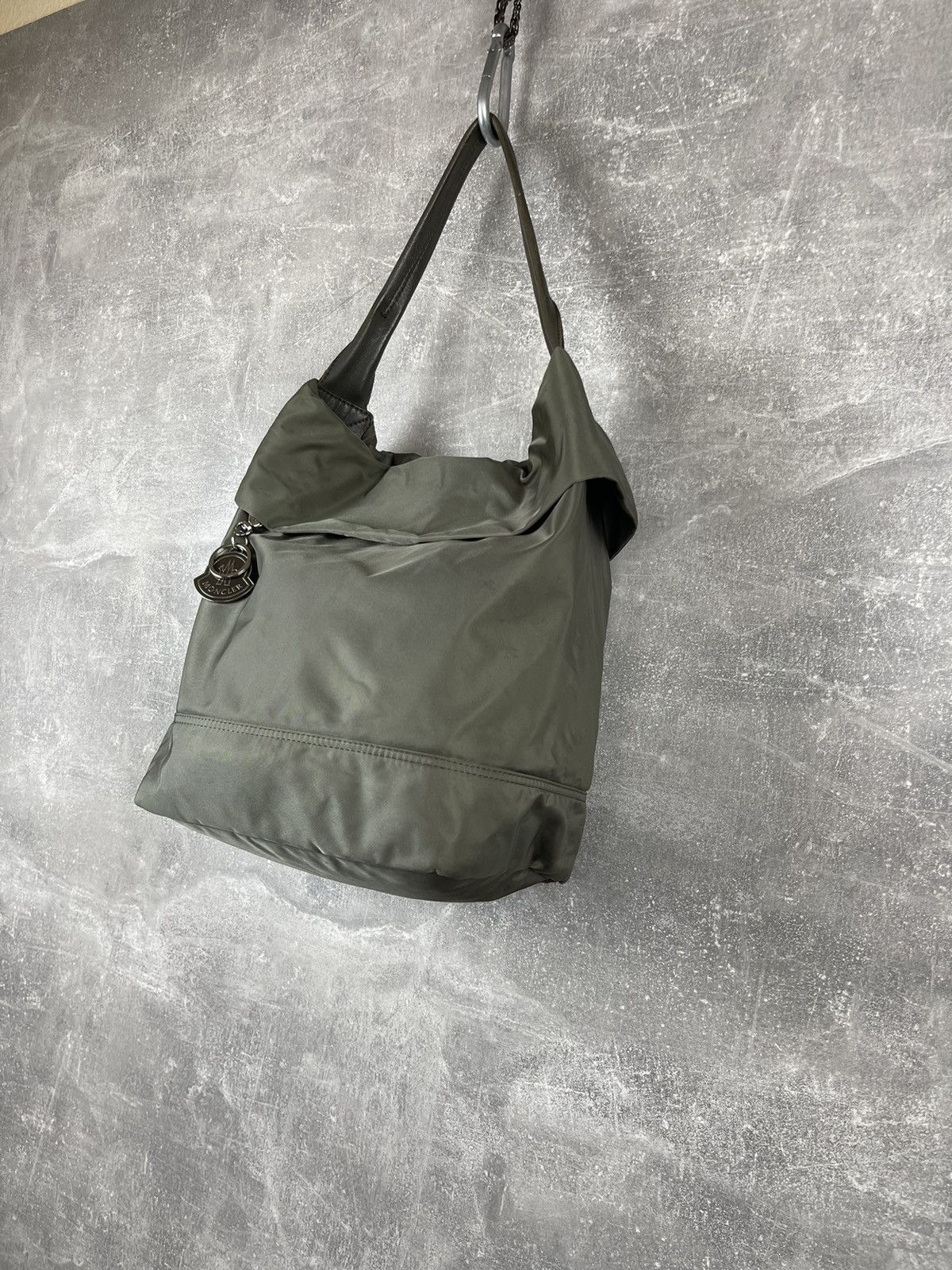 Moncler × Vintage Moncler "à Porter" Green Nylon Convertible Backpack Tote Bag Size ONE SIZE - 4 Thumbnail