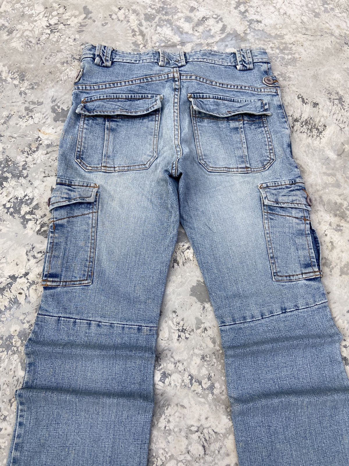 Beauty Beast × Japanese Brand × Le Grande Bleu (L.G.B.) Raur edge denim pants cargo Size 27" / US 4 / IT 40 - 6 Thumbnail