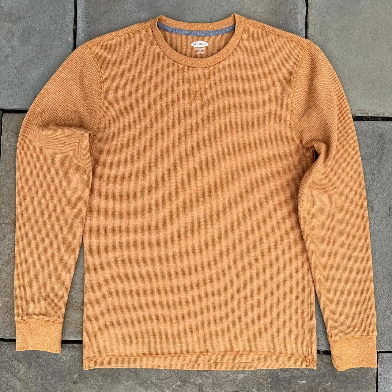 Old Navy Orange Waffle Knit Thermal Size US M / EU 48-50 / 2 - 1 Thumbnail