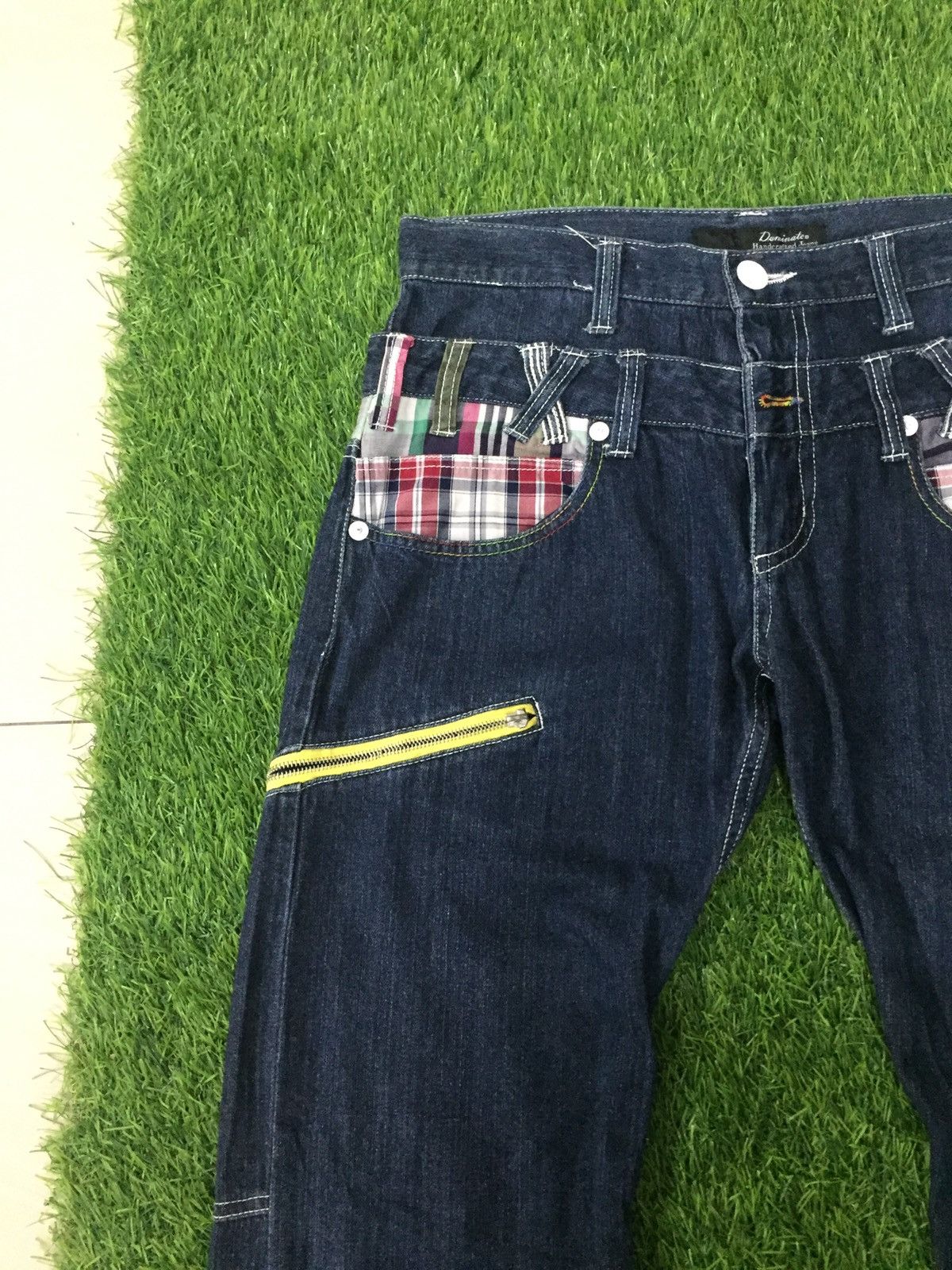 PPFM double waist dominate handcrafted punk style jeans Size US 32 / EU 48 - 4 Thumbnail