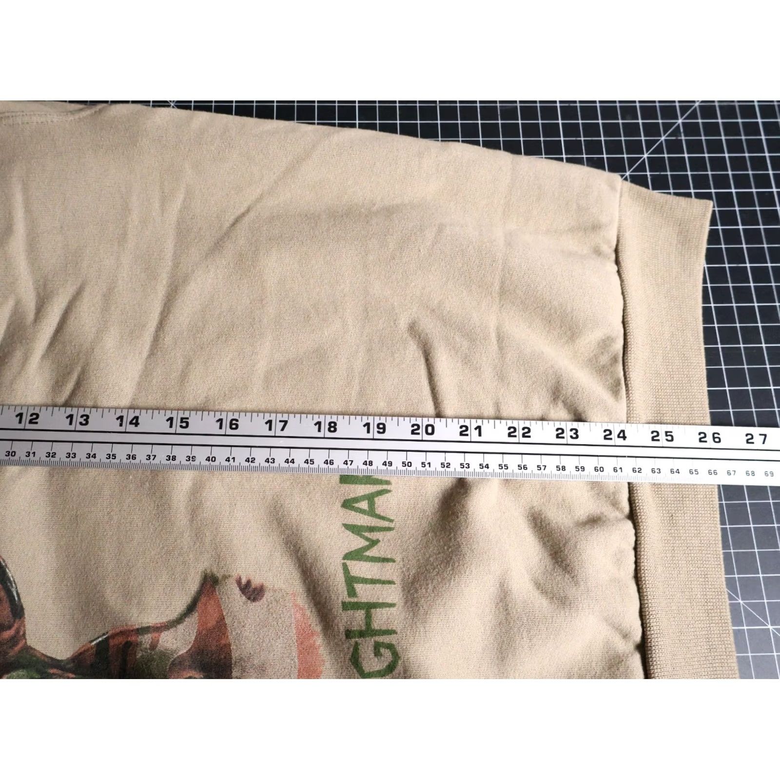 Vintage VTG Deer Hunter's Nightmare Sweatshirt Men's 2X Beige Outdoor Nature Camo Sweatshirt Graphic Print 90s Animals Outdoor Men's Big & Tall Mens Size US XXL / EU 58 / 5 - 6 Thumbnail