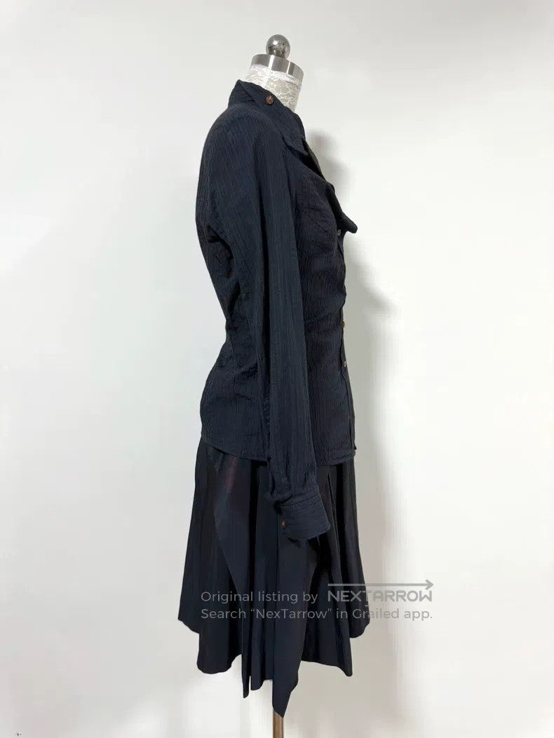 Vivienne Westwood Vivienne Westwood Black three-dimensional striped long-sle Size L / US 10 / IT 46 - 5 Thumbnail