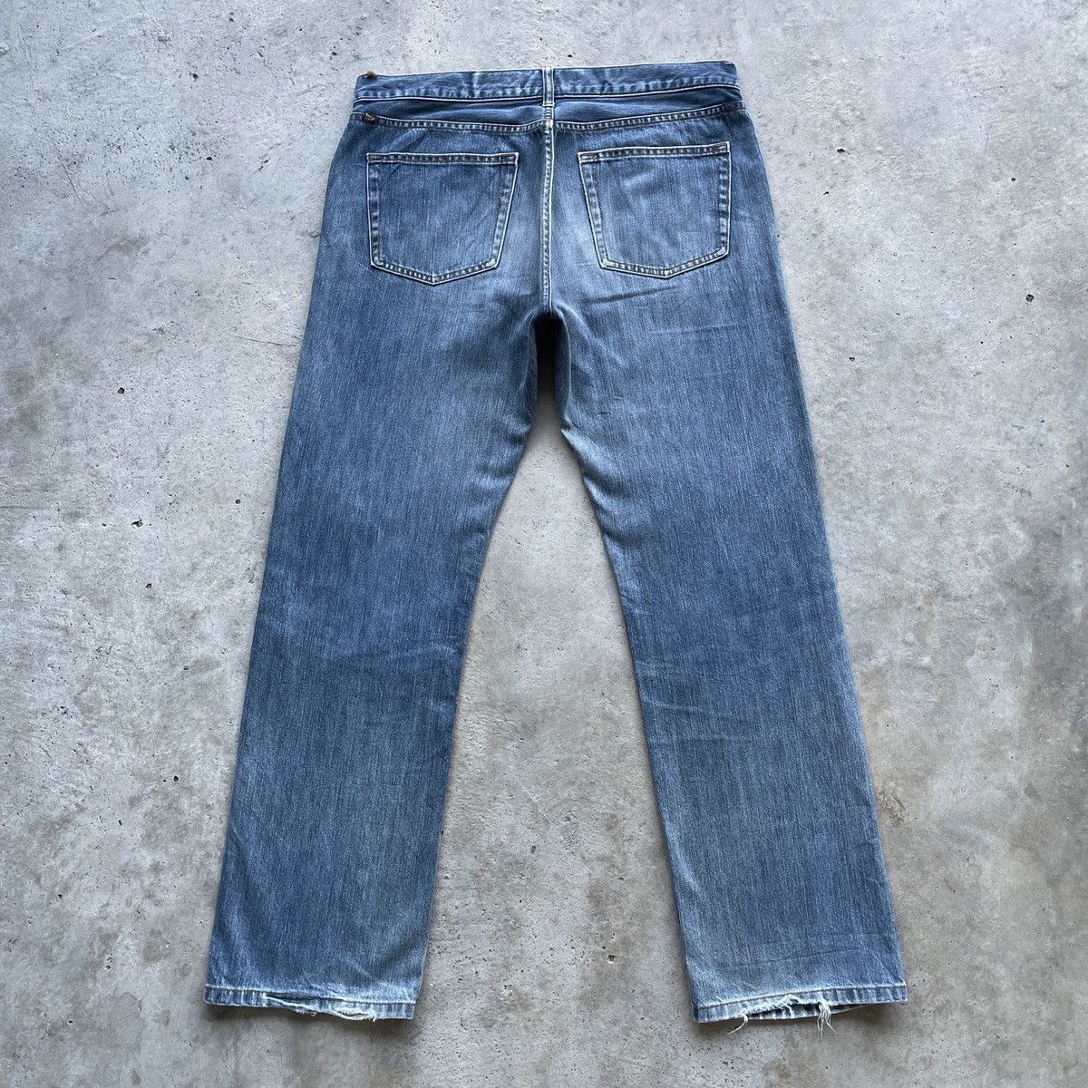 Japanese Brand × Jean W34💥 Vintage Japanese Faded Jeans Denim Pants Distressed Size US 34 / EU 50 - 12 Thumbnail