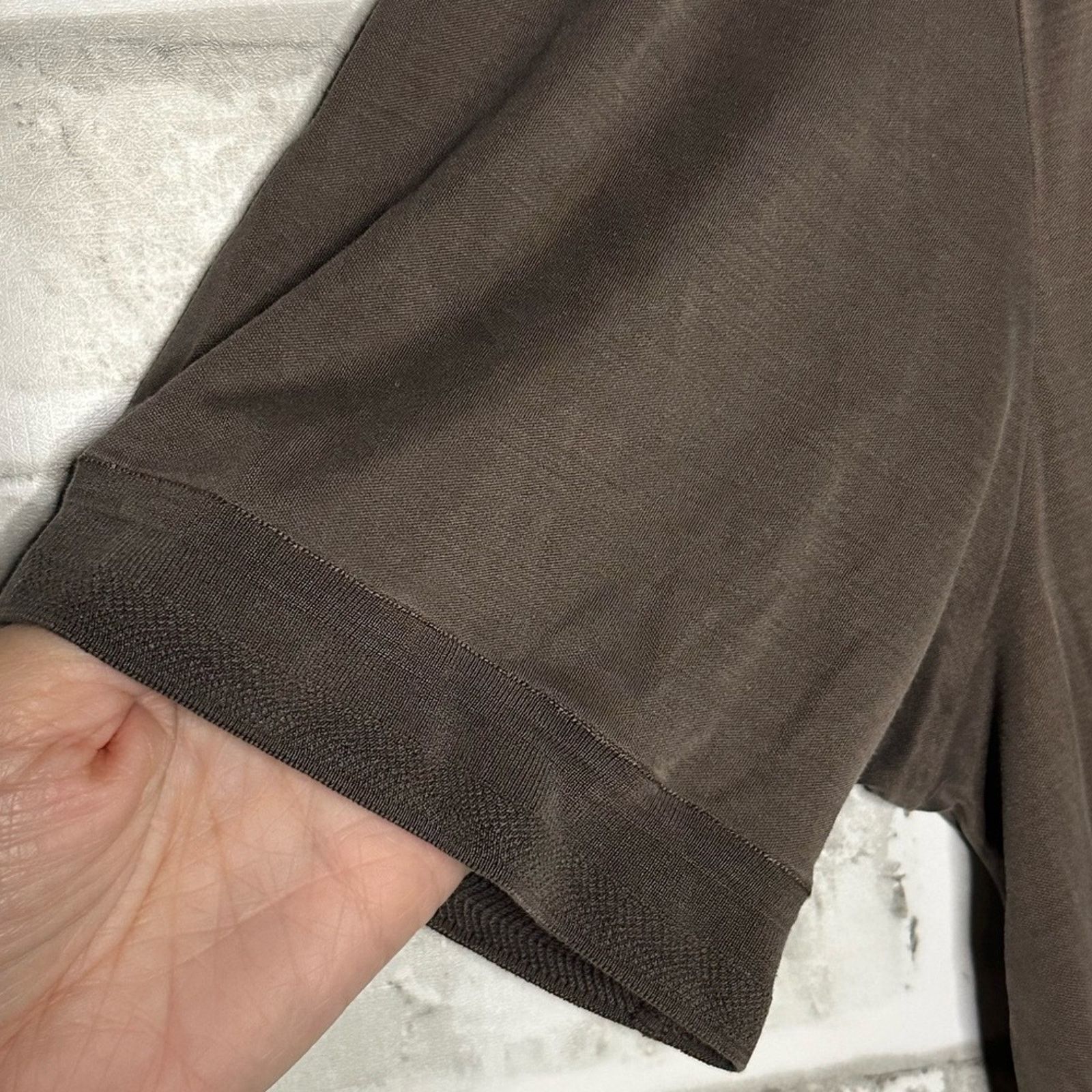 Dolce & Gabbana DG Silk Jersey Crew T-shirt Coffee Brown IT 50 Short Sleeve Size US M / EU 48-50 / 2 - 5 Thumbnail