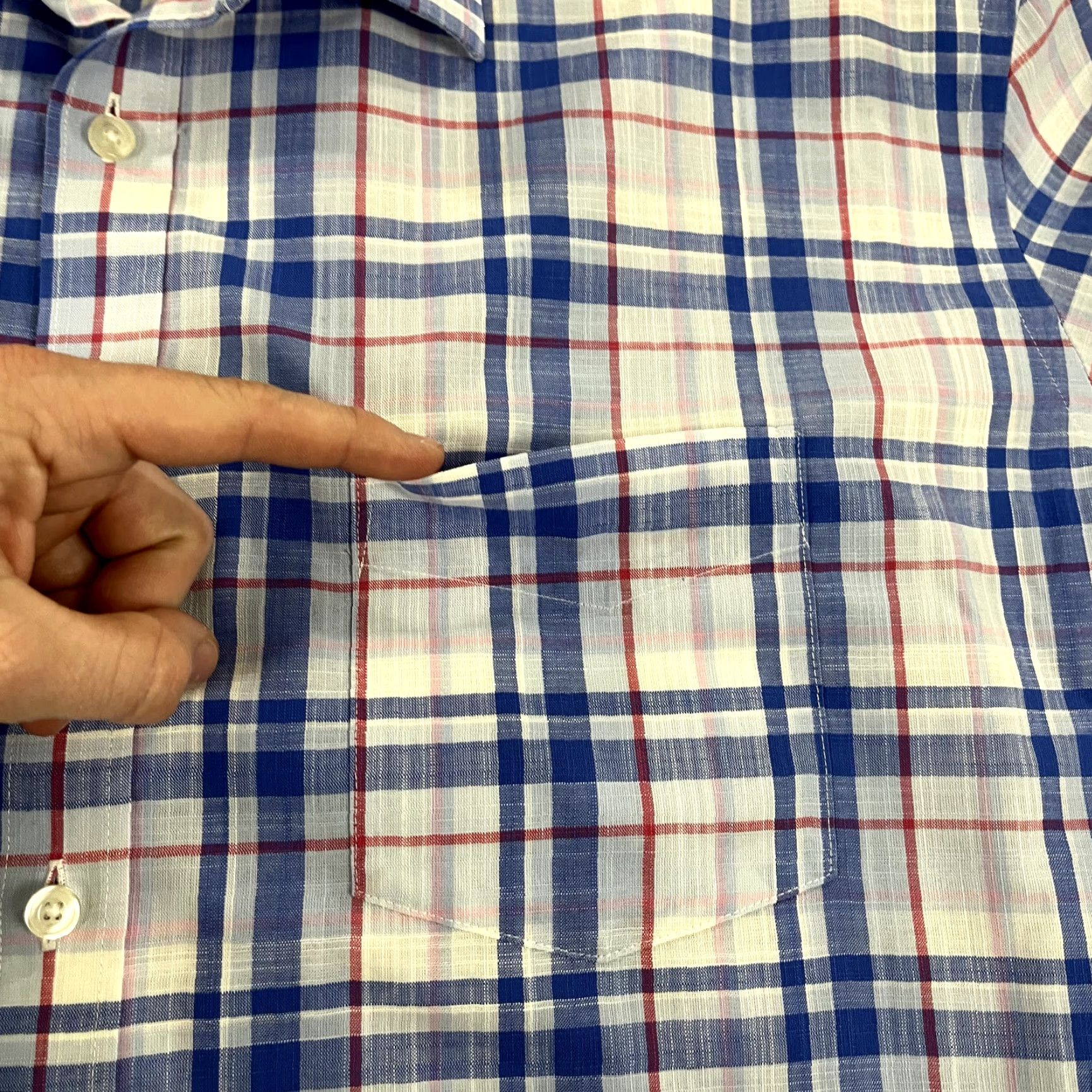 UNTUCKit UNTUCKit Shirt Mens 3XL XXL Red White Blue Plaid Button Up Cotton Wrinkle Free Shirt Size US XXL / EU 58 / 5 - 3 Thumbnail