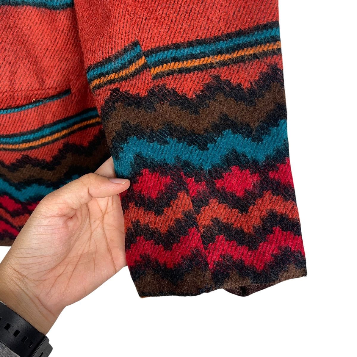 Melrose Vintage 90s Index By Melrose Navajo Native Button Jacket Size US M / EU 48-50 / 2 - 13 Thumbnail