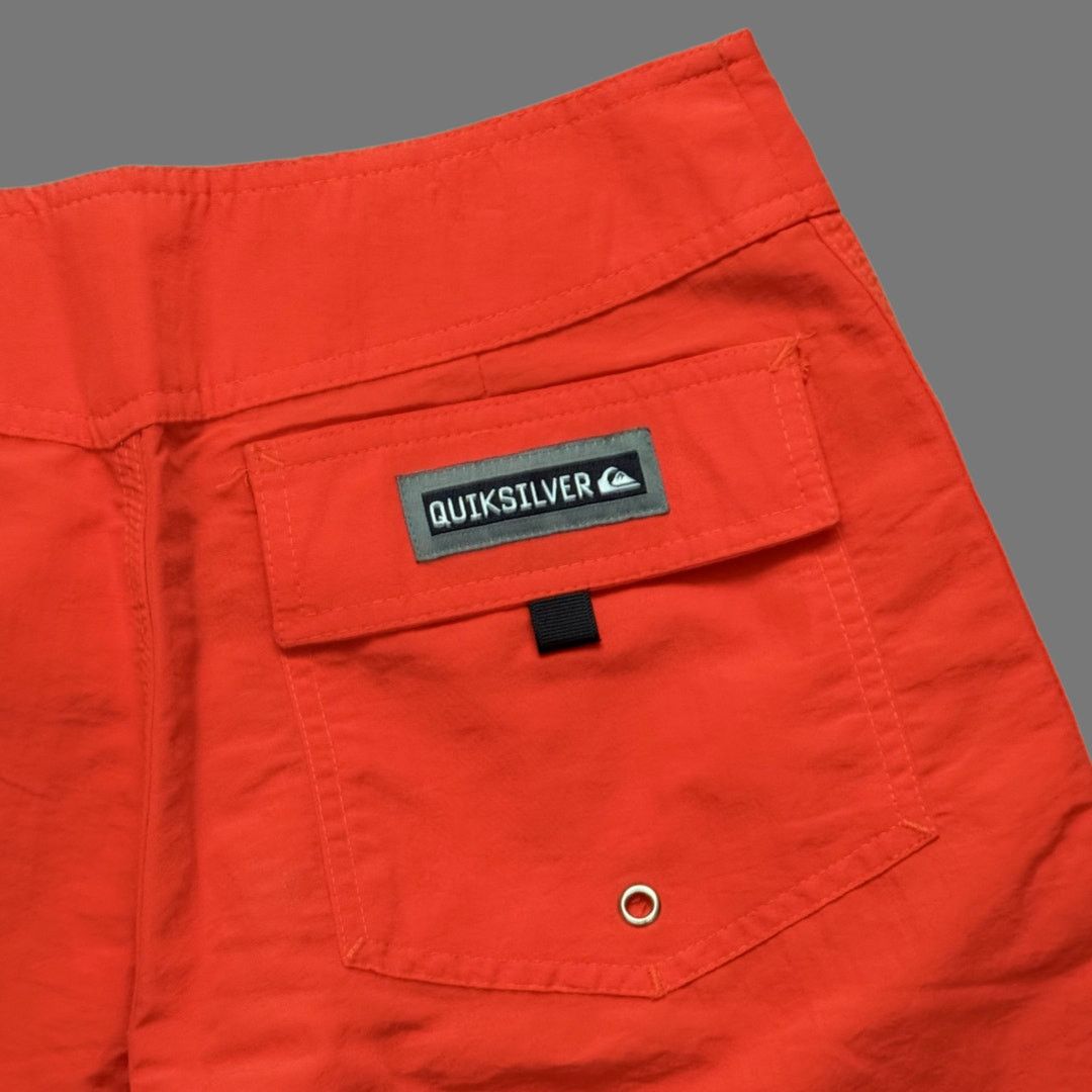 Quiksilver Vintage 90s Surf Quiksilver 18" Orange Boardshorts Size 30 Size US 30 / EU 46 - 7 Thumbnail