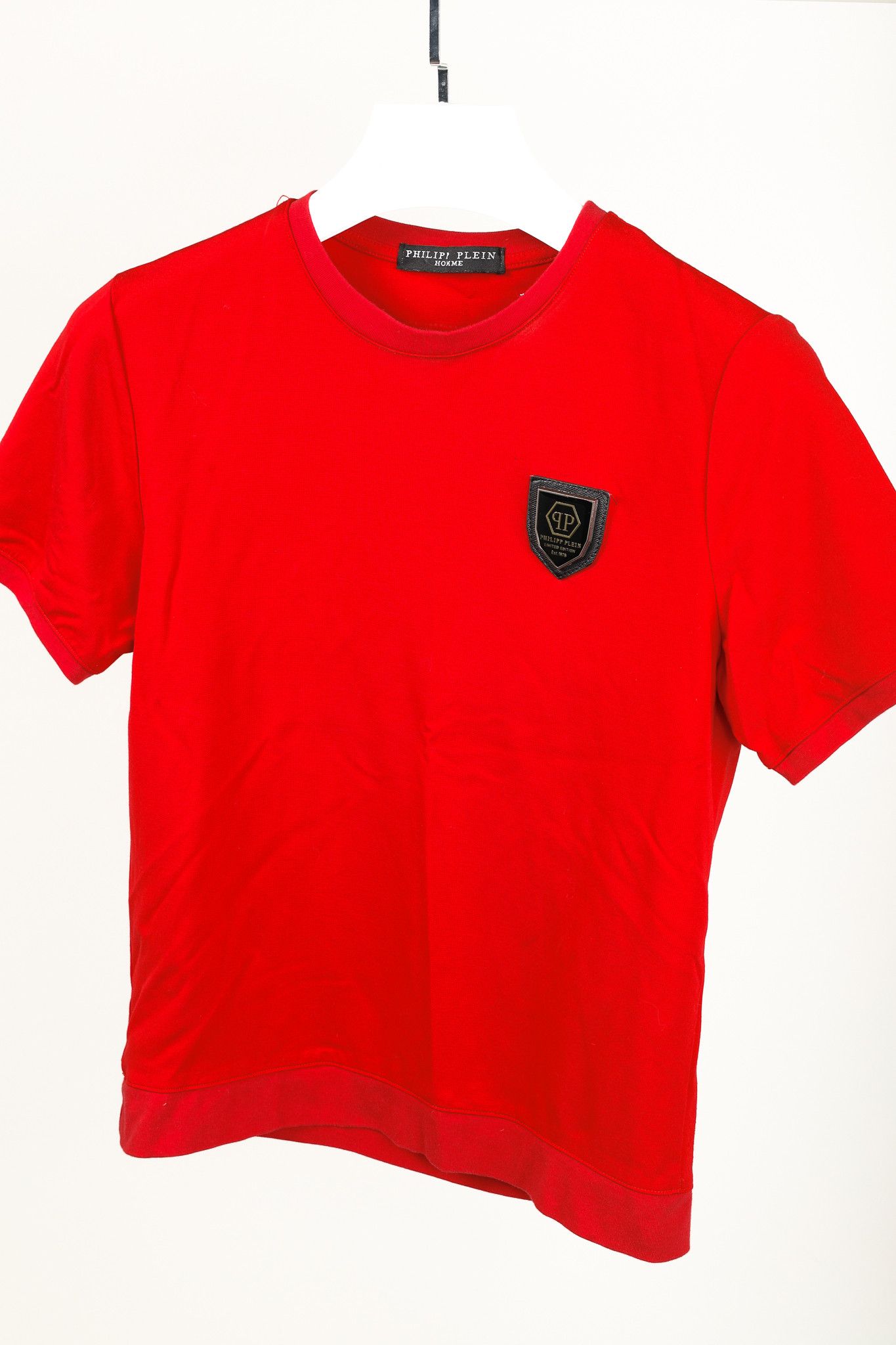 Philipp Plein Philipp Plein Red Patch Rhinestone-Skull Tee Size US XS / EU 42 / 0 - 3 Thumbnail