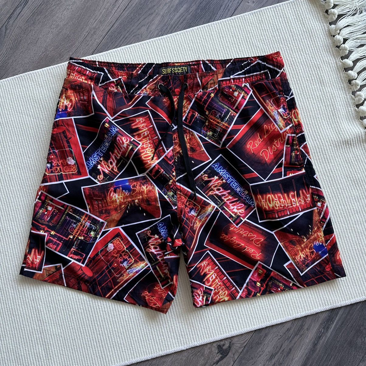 Other SURF SOCIETY Swimwear Swim Trunks with Amsterdam Signs Size US 33 - 1 Thumbnail