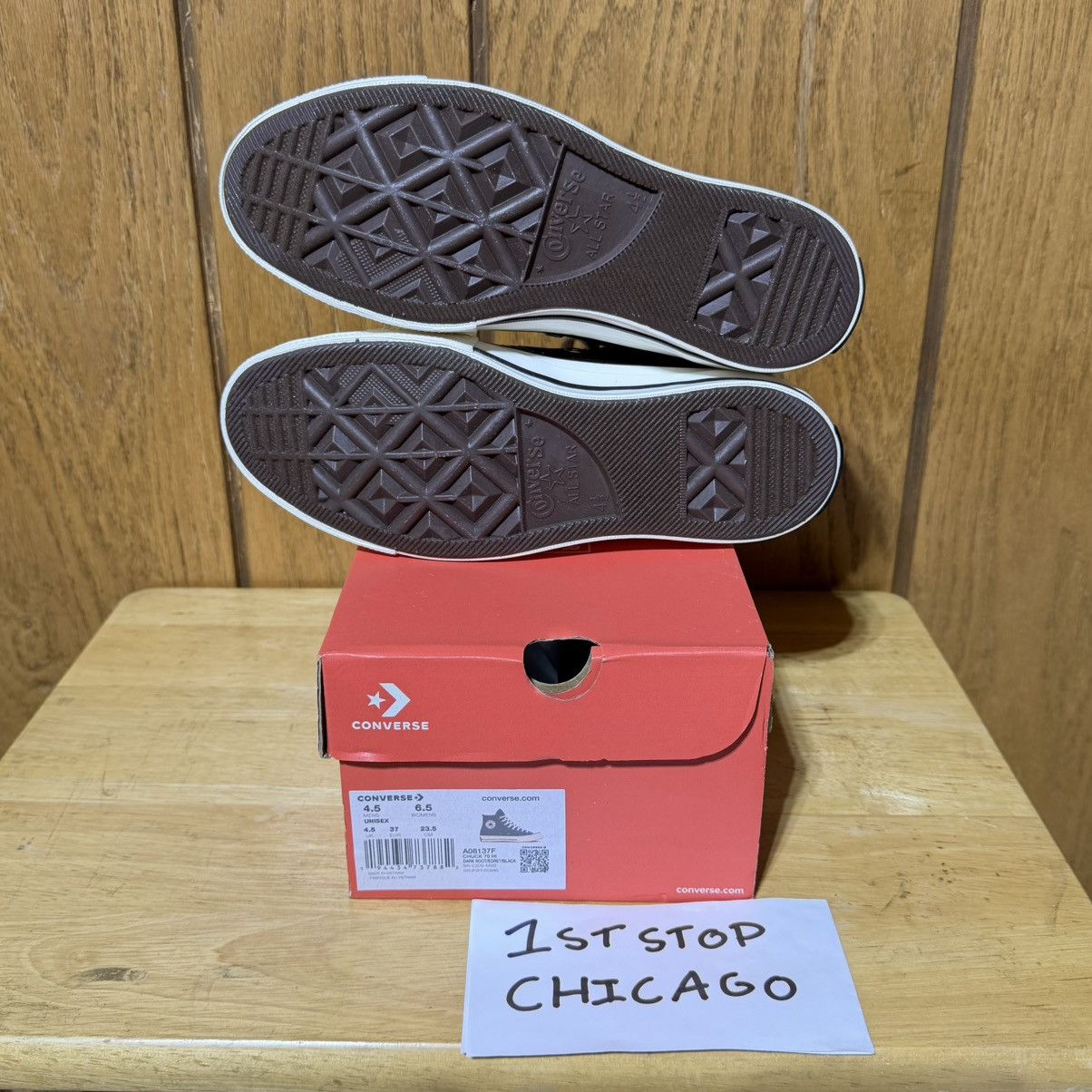 Converse Converse Chuck 70 Hi Dark Root Brown Egret A08137F 6.5 NEW Size US 6.5 / IT 36.5 - 7 Thumbnail