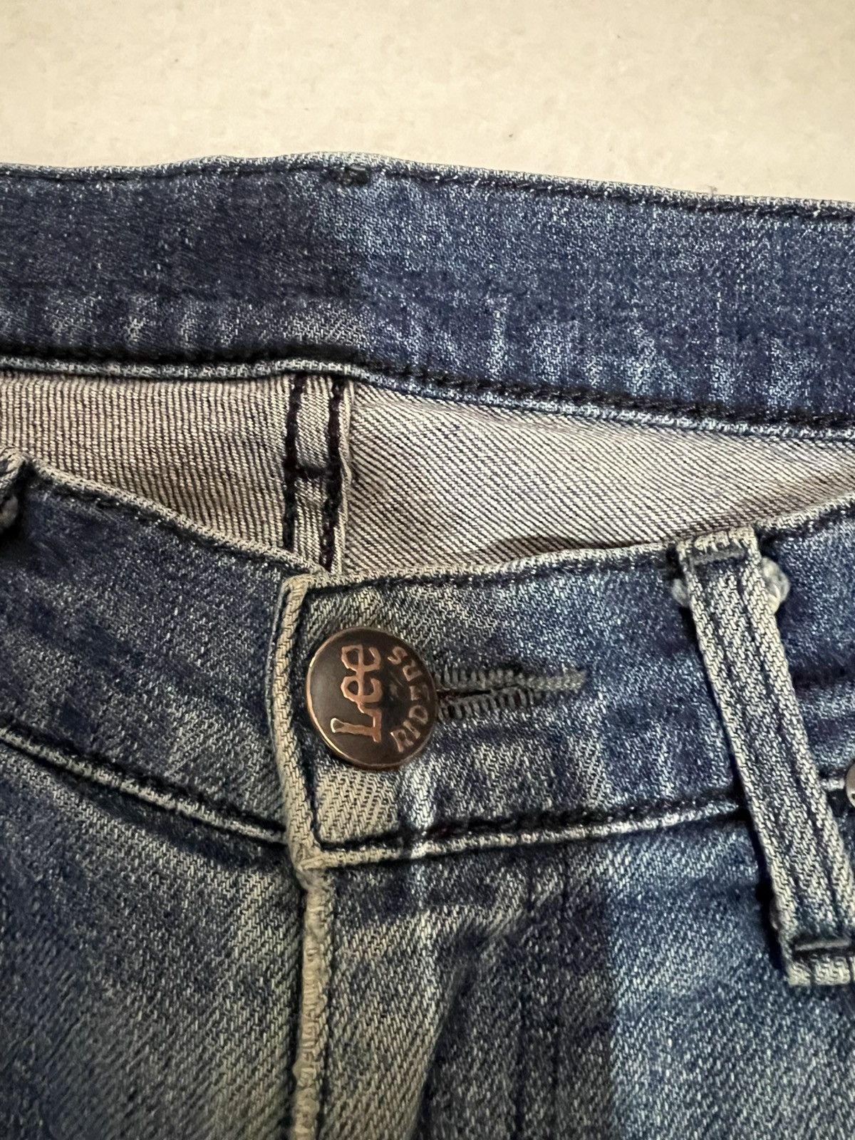 If Six Was Nine × Japanese Brand × Lee 🌈Lee Riders Distressed Mud Wash Jean Size US 29 - 10 Thumbnail