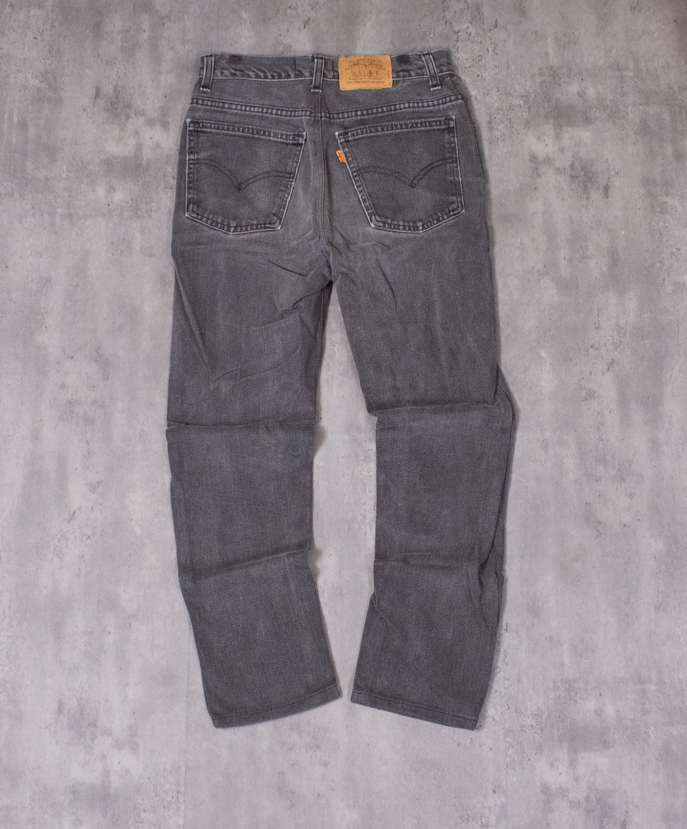 Levi's Vintage Clothing × Vintage Vintage 1990's Levis 619 Orange Tab Skinny Fade Black Pant's Size US 26 / EU 42 - 9 Thumbnail