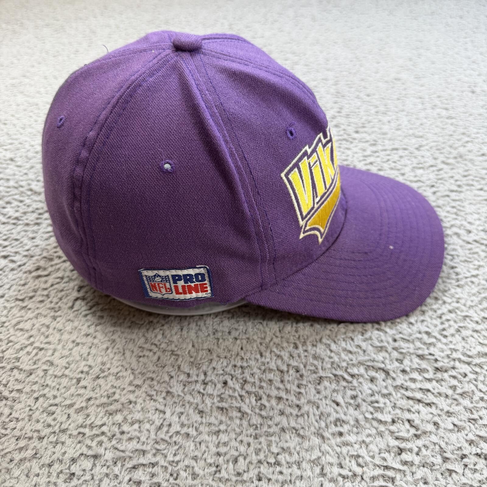 Starter Vintage 90s Minnesota Vikings Starter Pro Hat NFL 7 7 1/4 Size ONE SIZE - 4 Thumbnail