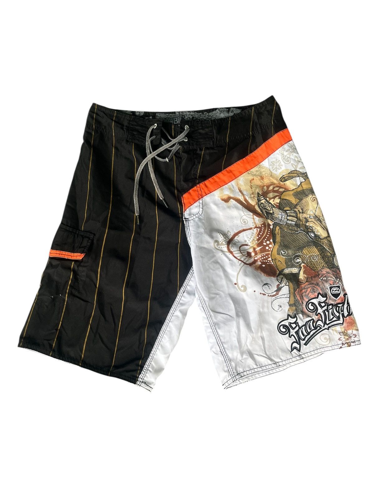 Band Tees × Billabong VINTAGE RARE ALL OVER PRINT FOO FIGHTERS BILLABONG SHORTS Size US 30 / EU 46 - 1 Thumbnail
