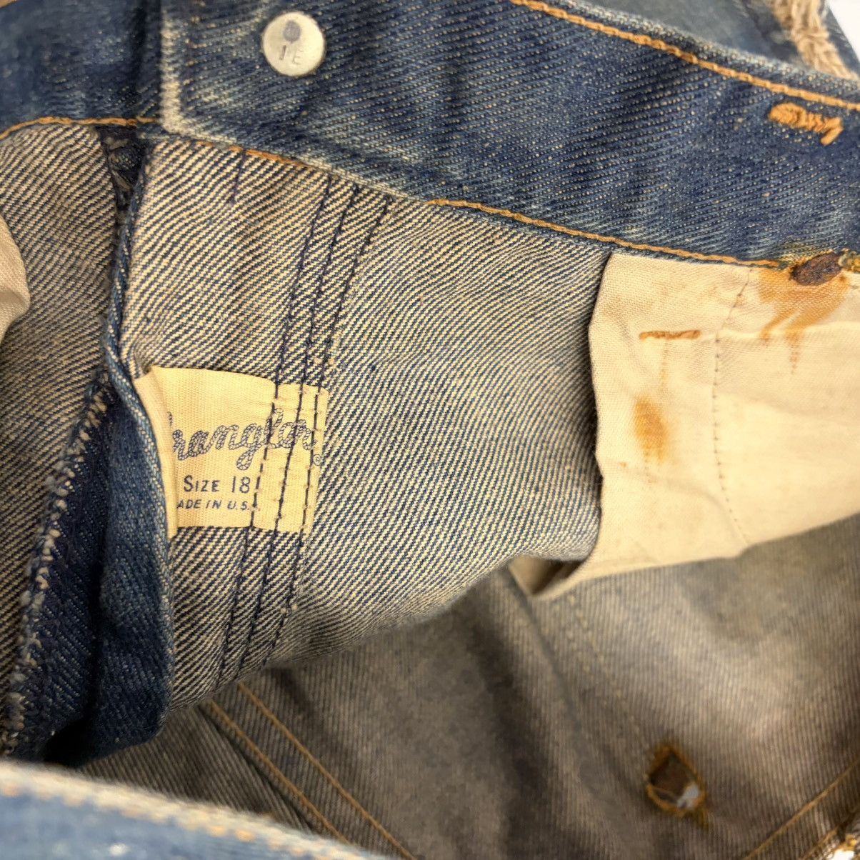 Wrangler Vintage 60s Wrangler Blue Funky Art Project Jeans 27x26 Size 27" / US 4 / IT 40 - 4 Thumbnail