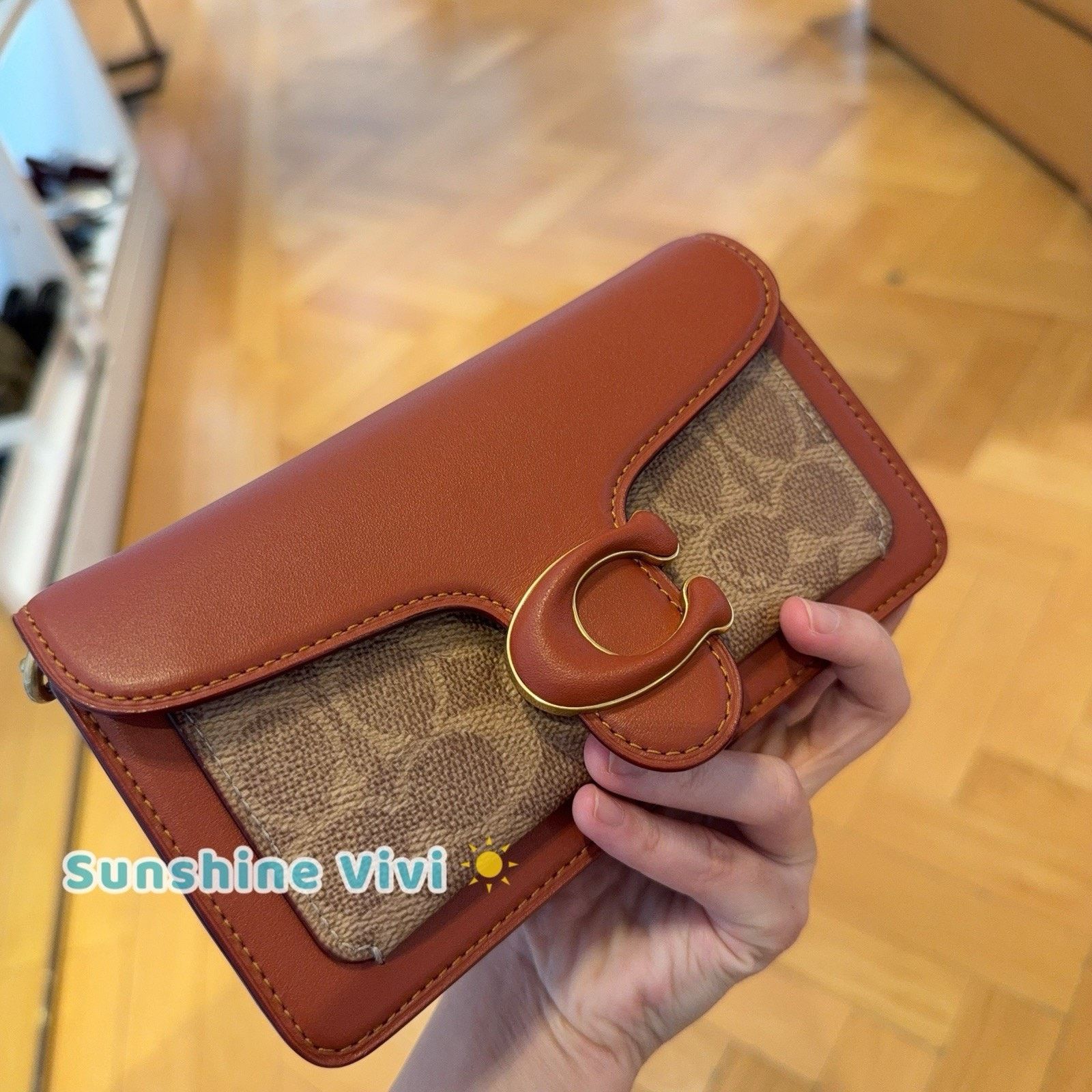 Coach NWT Coach Tabby Crossbody Wristlet Bag CK025 TAN RUST Size ONE SIZE - 3 Thumbnail