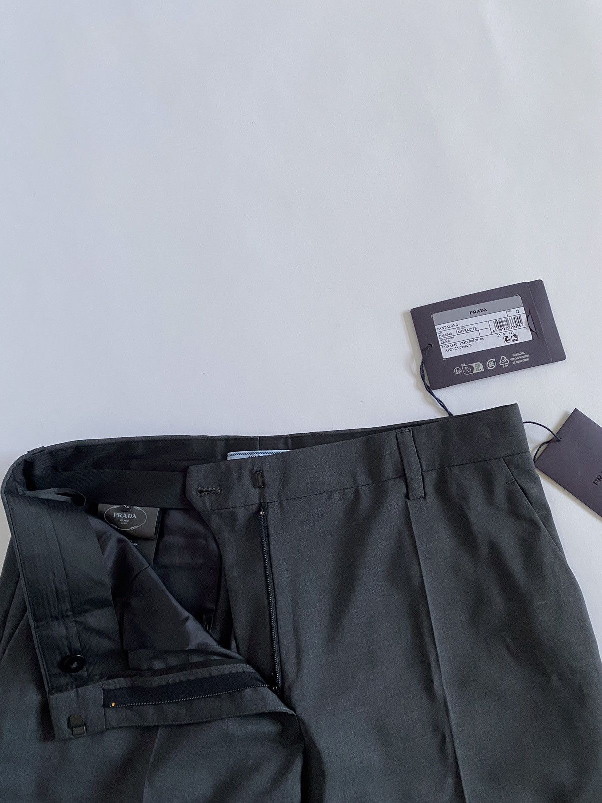 Prada × Raf Simons Prada 2023 Wide Wool Suit Pants BRAND NEW