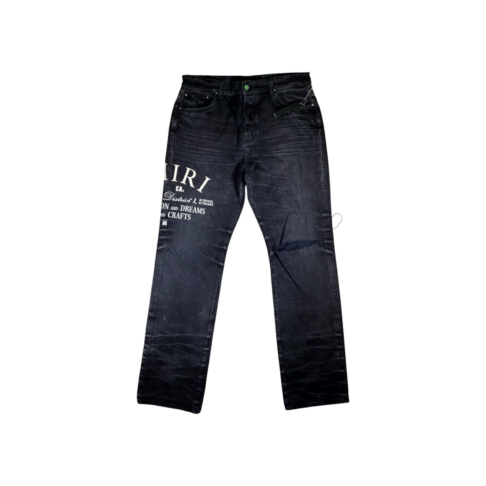 Amiri Amiri Varsity Slim Black Jeans Size US 36 / EU 52 - 1 Thumbnail