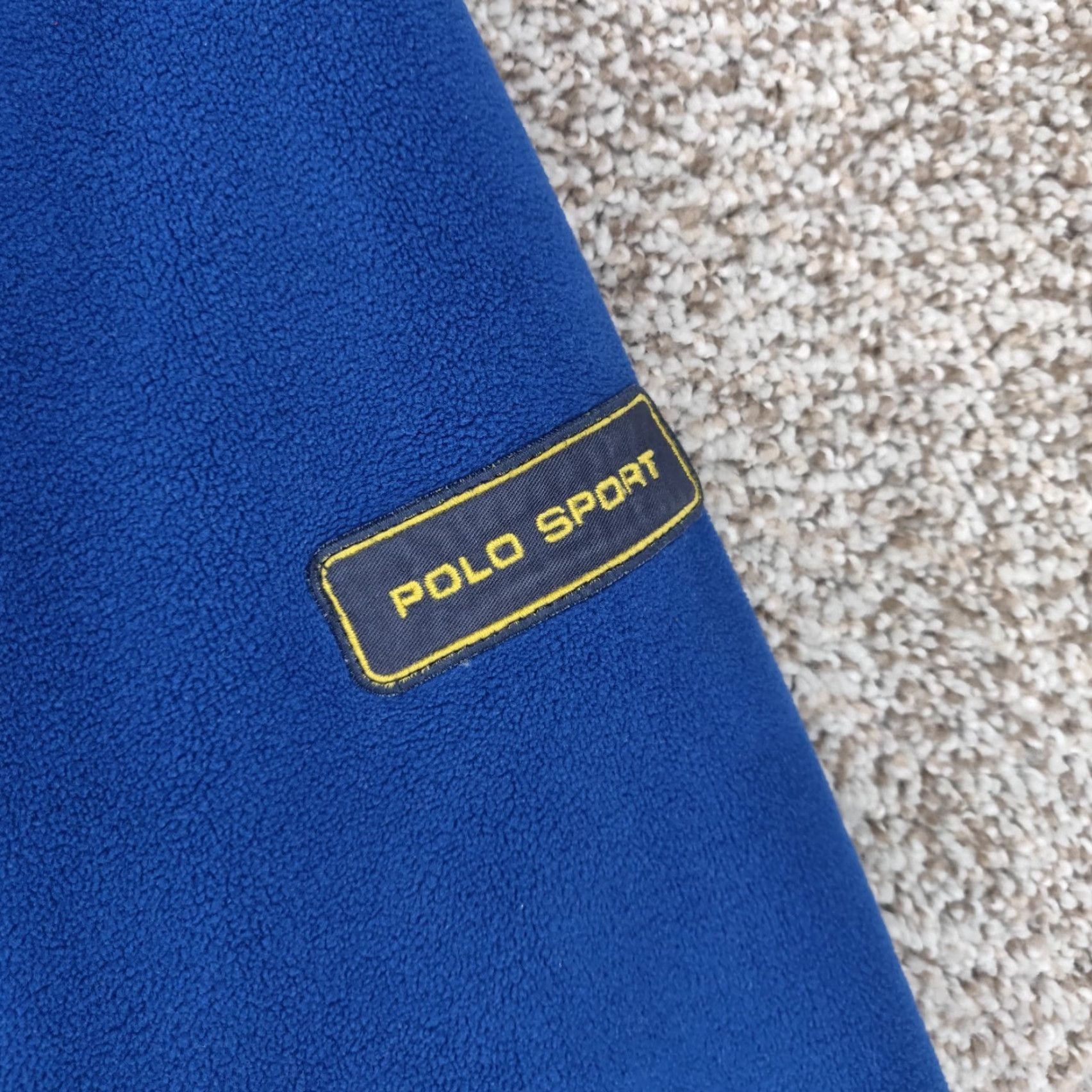 Polo Ralph Lauren VINTAGE Polo Ralph Lauren Fleece Pullover Mens Medium 1/4 Zip Polartec Thermal Pro Blue Polo Ralph Lauren Sweatshirt 90s Mens Size US M / EU 48-50 / 2 - 6 Thumbnail