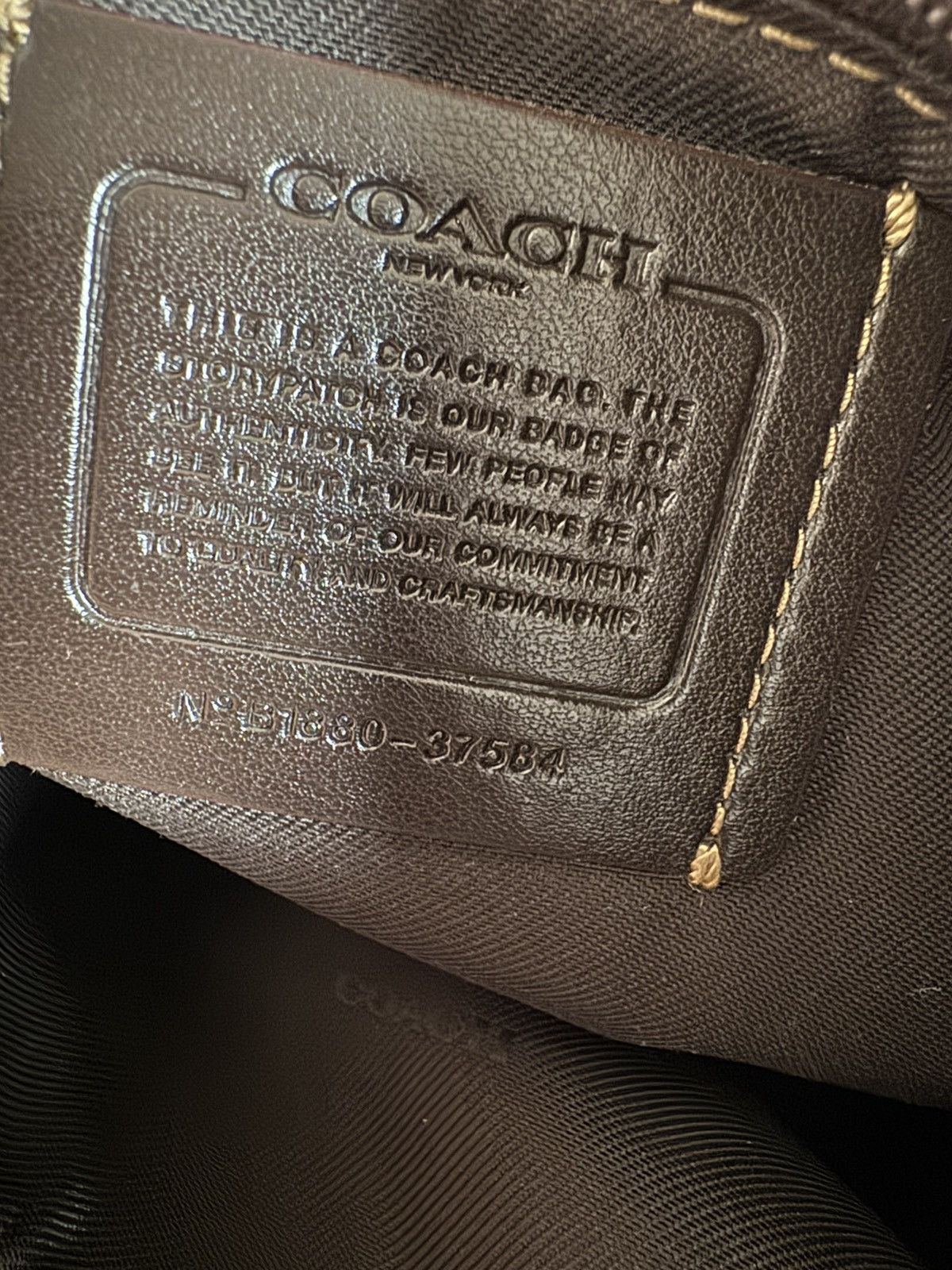 Coach Coach Tan and Brown Signature Shoulder Bag with Wallet NWOT Size ONE SIZE - 7 Thumbnail