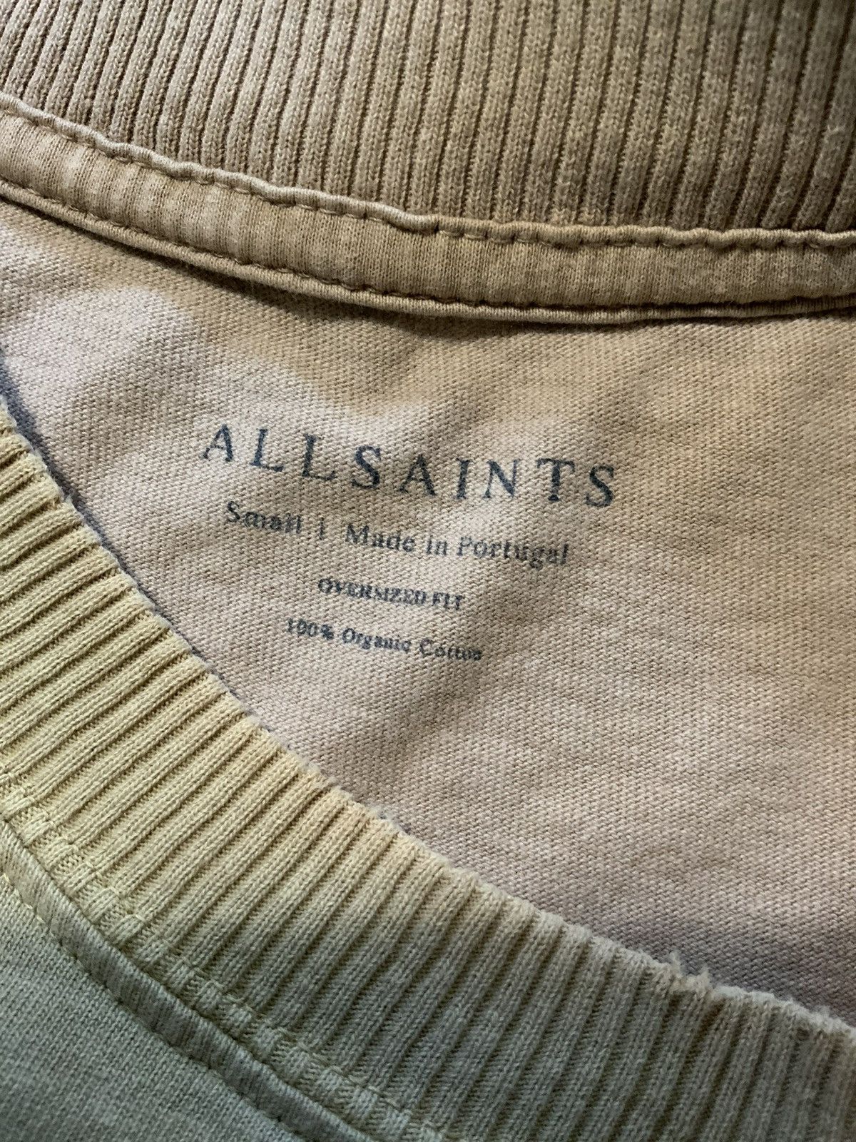 Allsaints Allsaints Kyan Vintage Organic Cotton Ribbed Collar T-Shirt Size US S / EU 44-46 / 1 - 5 Thumbnail