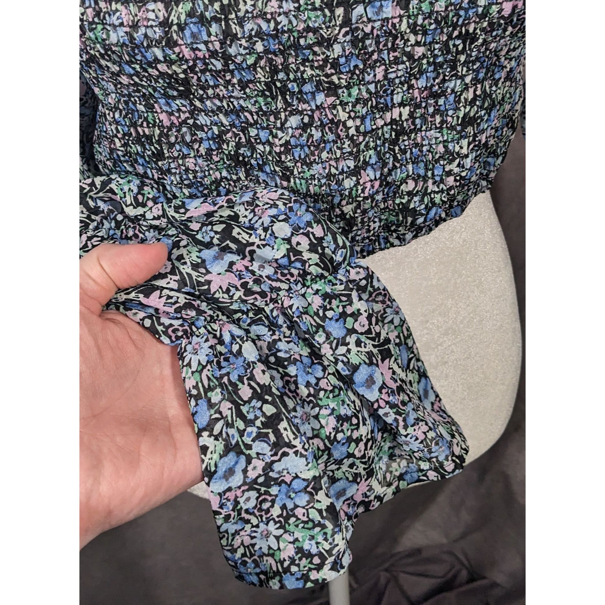 Other Between Ten Black Floral Jodie Top Size Small Size S / US 4 / IT 40 - 7 Thumbnail