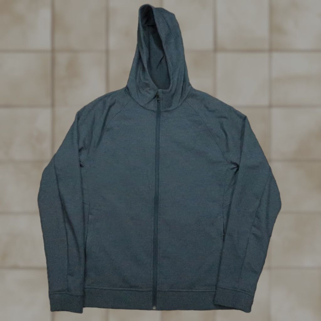 Lululemon Lululemon Hoodie Mens Large Blue City Sweat Full Zip Pockets Terry Hooded Size US L / EU 52-54 / 3 - 1 Thumbnail