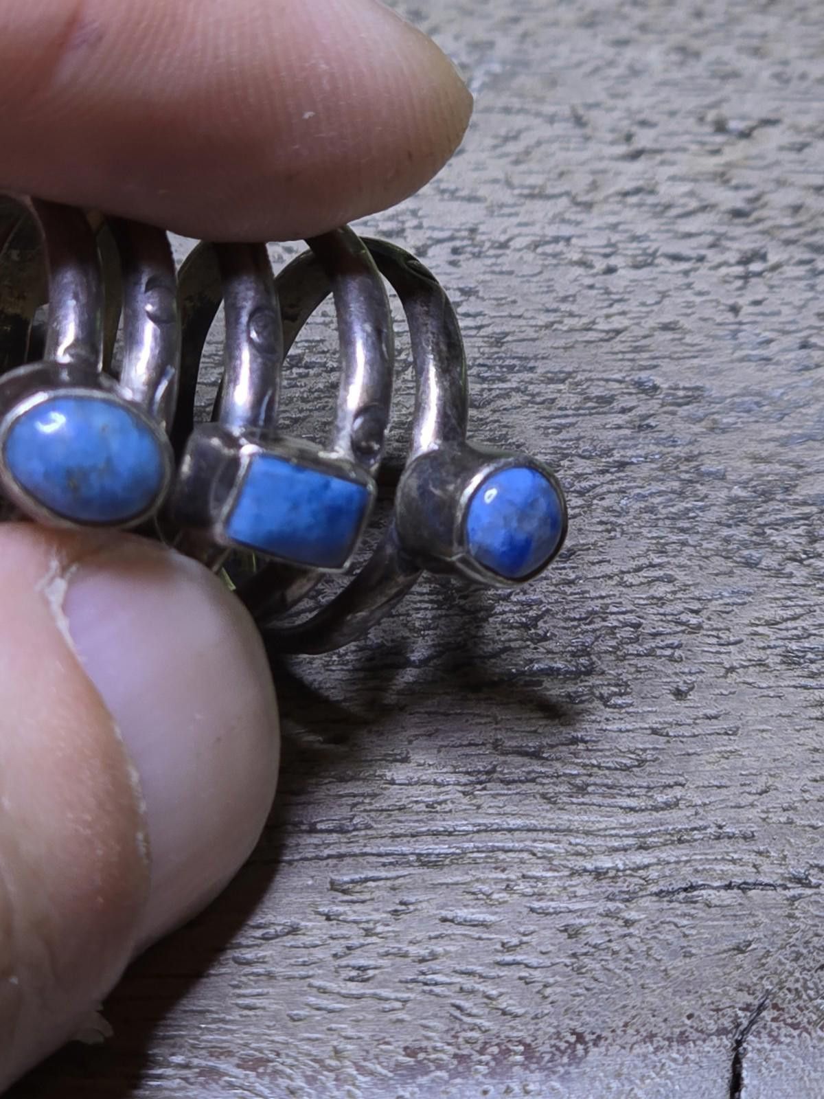 Other Native American Sterling Silver Spiral Ring Turquoise Sz 6 Size ONE SIZE - 7 Thumbnail