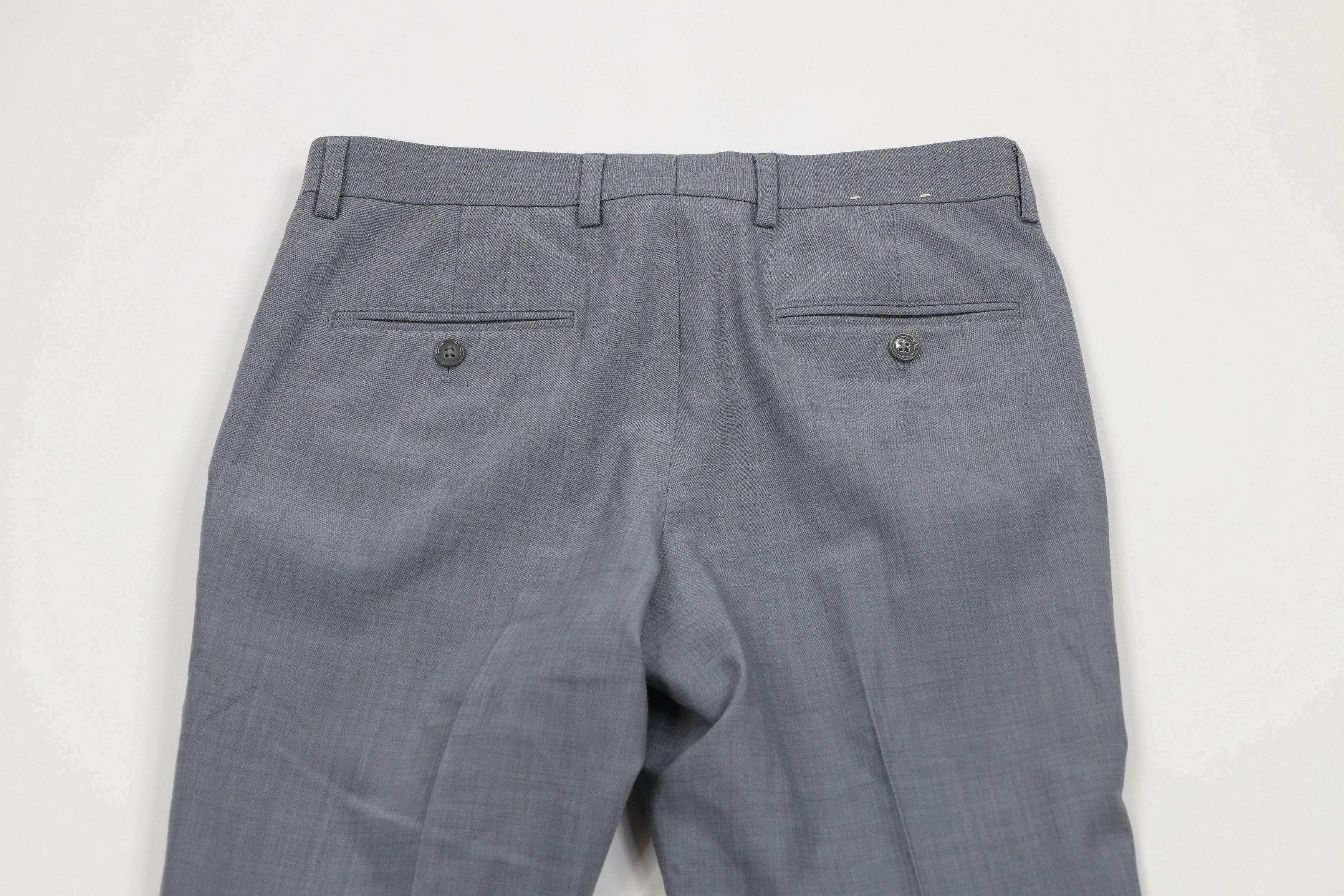Express × Vintage Express Slim Fit Chambray Wool Blend Chinos Chino Pants Gray Size US 29 - 9 Thumbnail