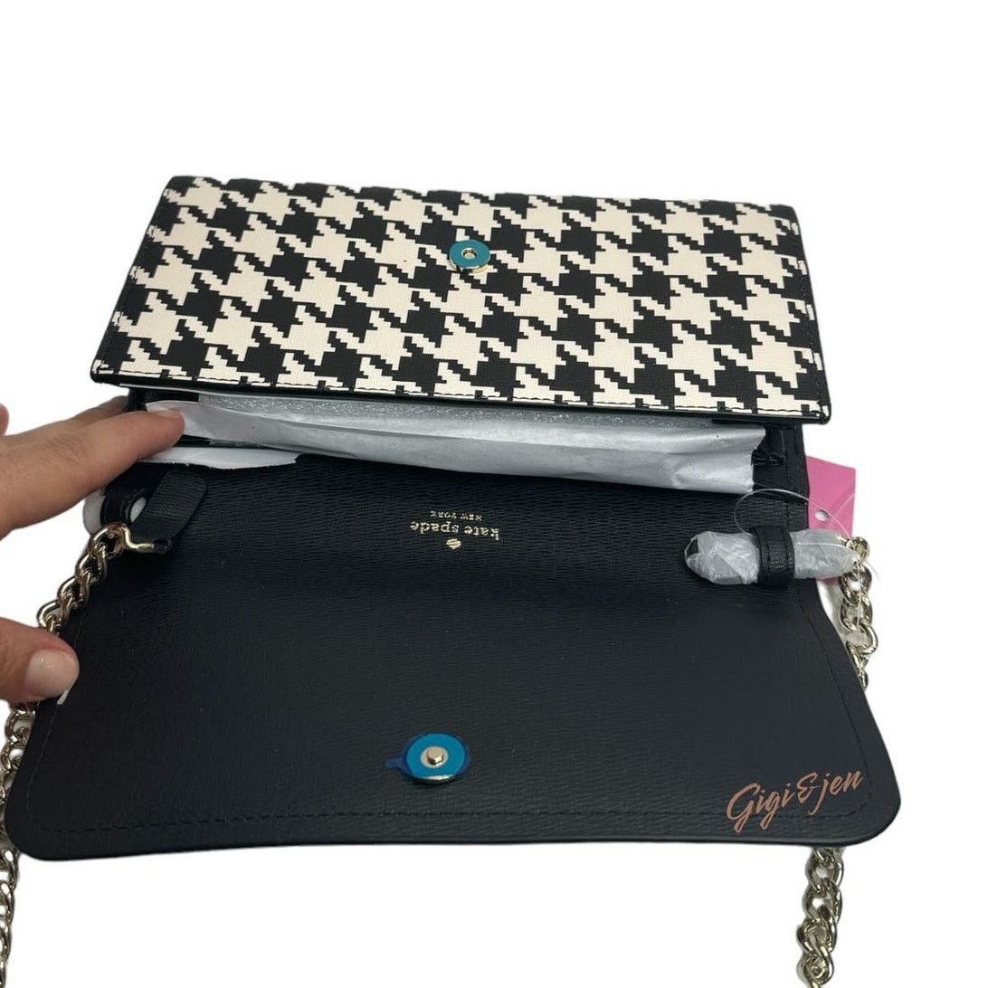 Kate Spade Kate Spade Darcy Chain Wallet Crossbody Clutch houndstooth Size ONE SIZE - 9 Thumbnail
