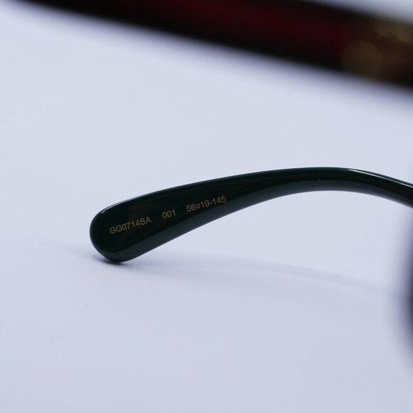 Gucci 🕶️ New Gucci GG0714SA 001 Sunglasses - Black Frame, Grey Size ONE SIZE - 7 Thumbnail