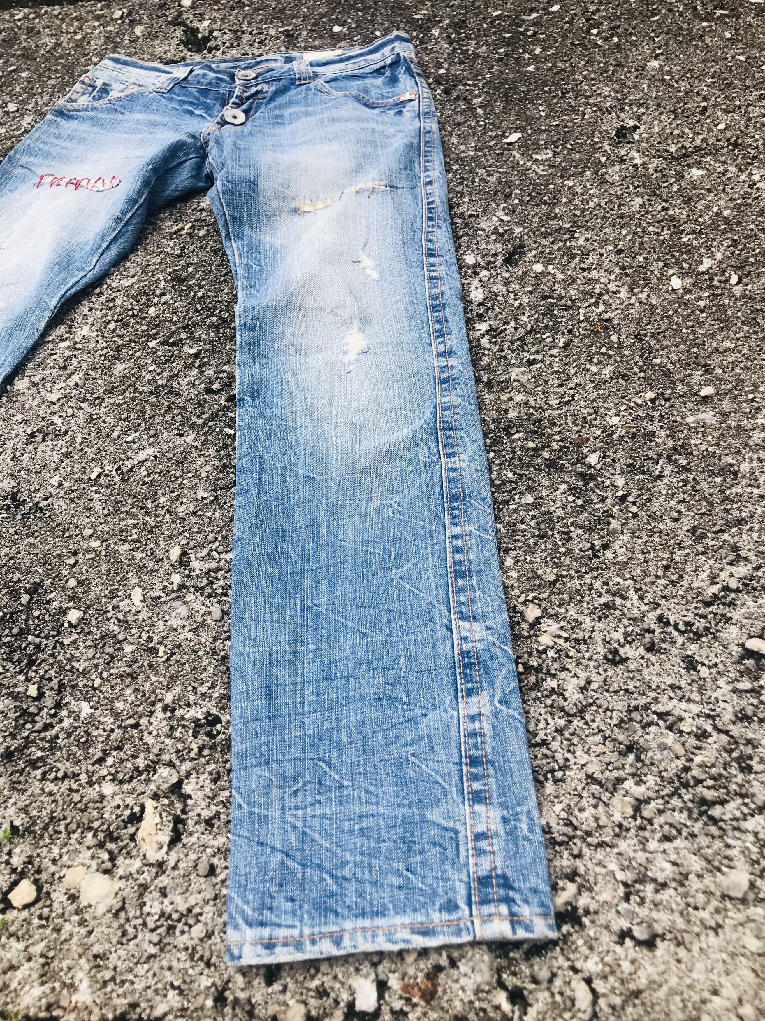 If Six Was Nine Vintage Antgauge distressed jeans Size US 32 / EU 48 - 8 Thumbnail