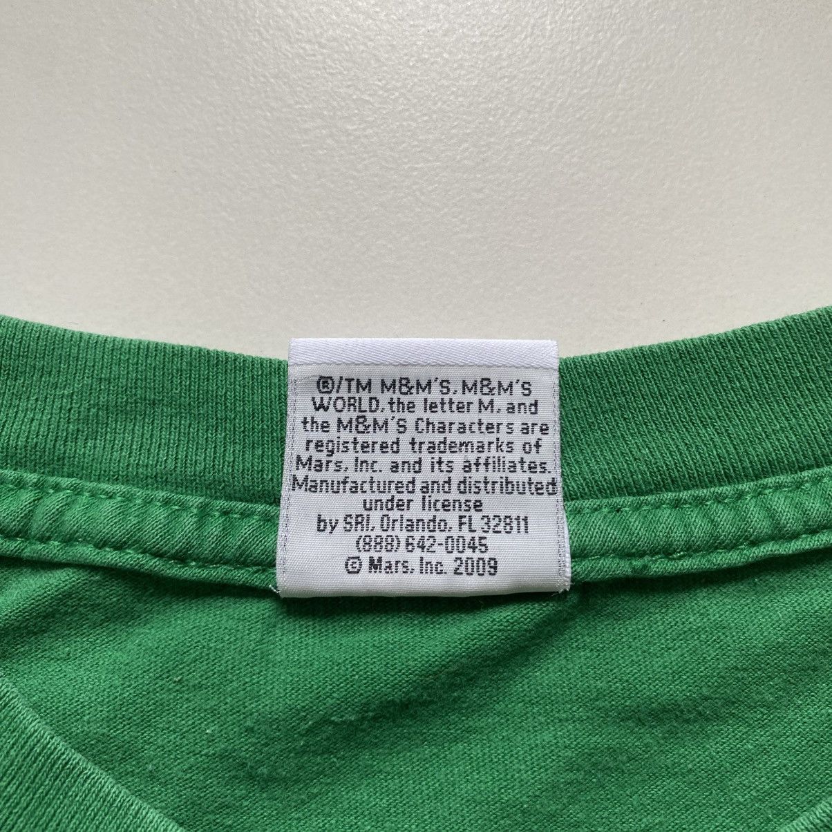 Vintage Vintage Y2K Green M&M Short Sleeve T Shirt Tee Size XL Size US XL / EU 56 / 4 - 4 Thumbnail