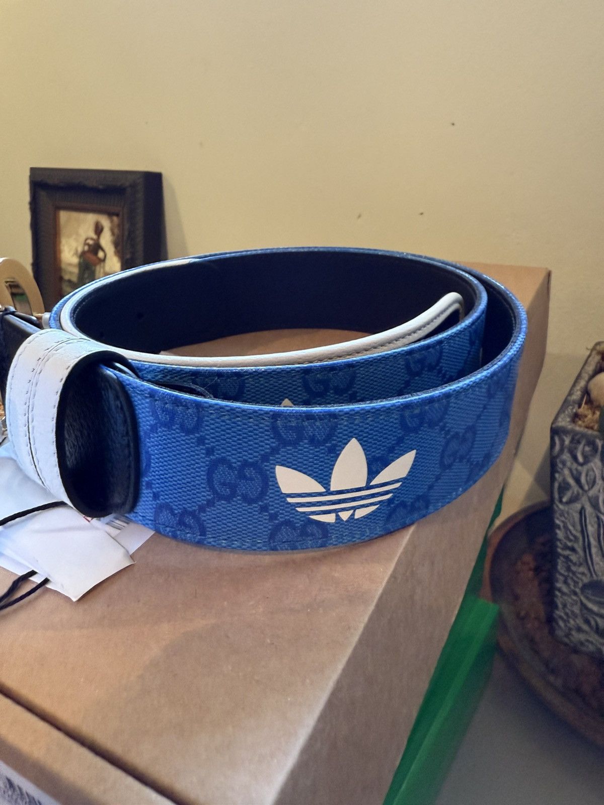 Adidas × Gucci HOLY GRAIL 🏆 - Gucci x Adidas Runway Belt - Supreme Logo GG Size 36 - 2 Thumbnail