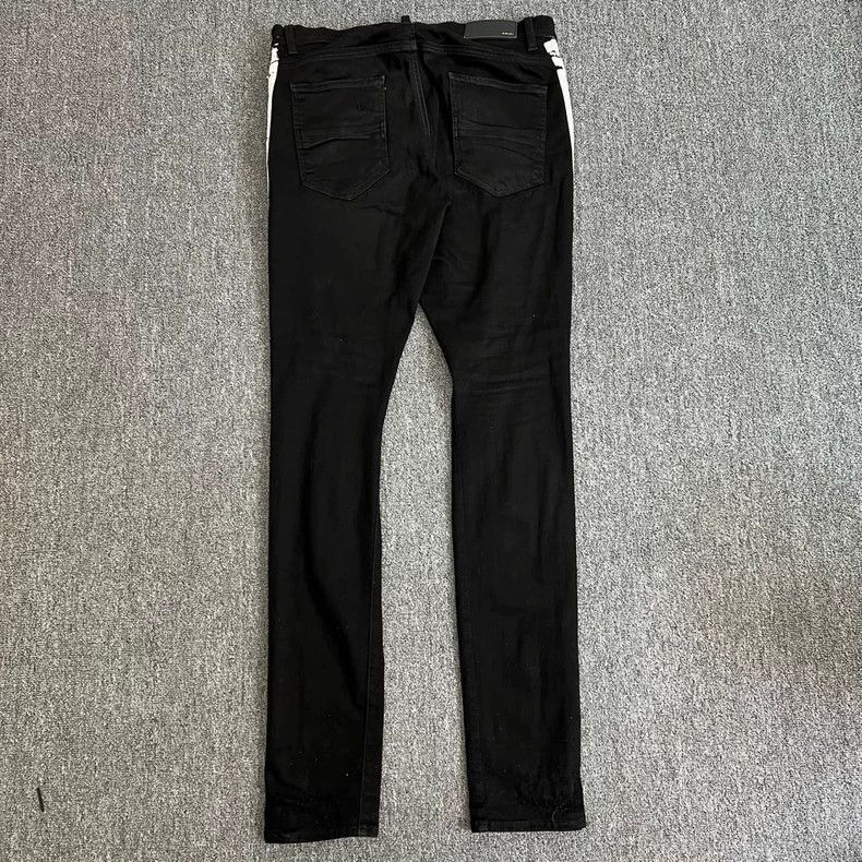Other Amiri side white stripe distressed denim jeans Size US 34 / EU 50 - 2 Thumbnail