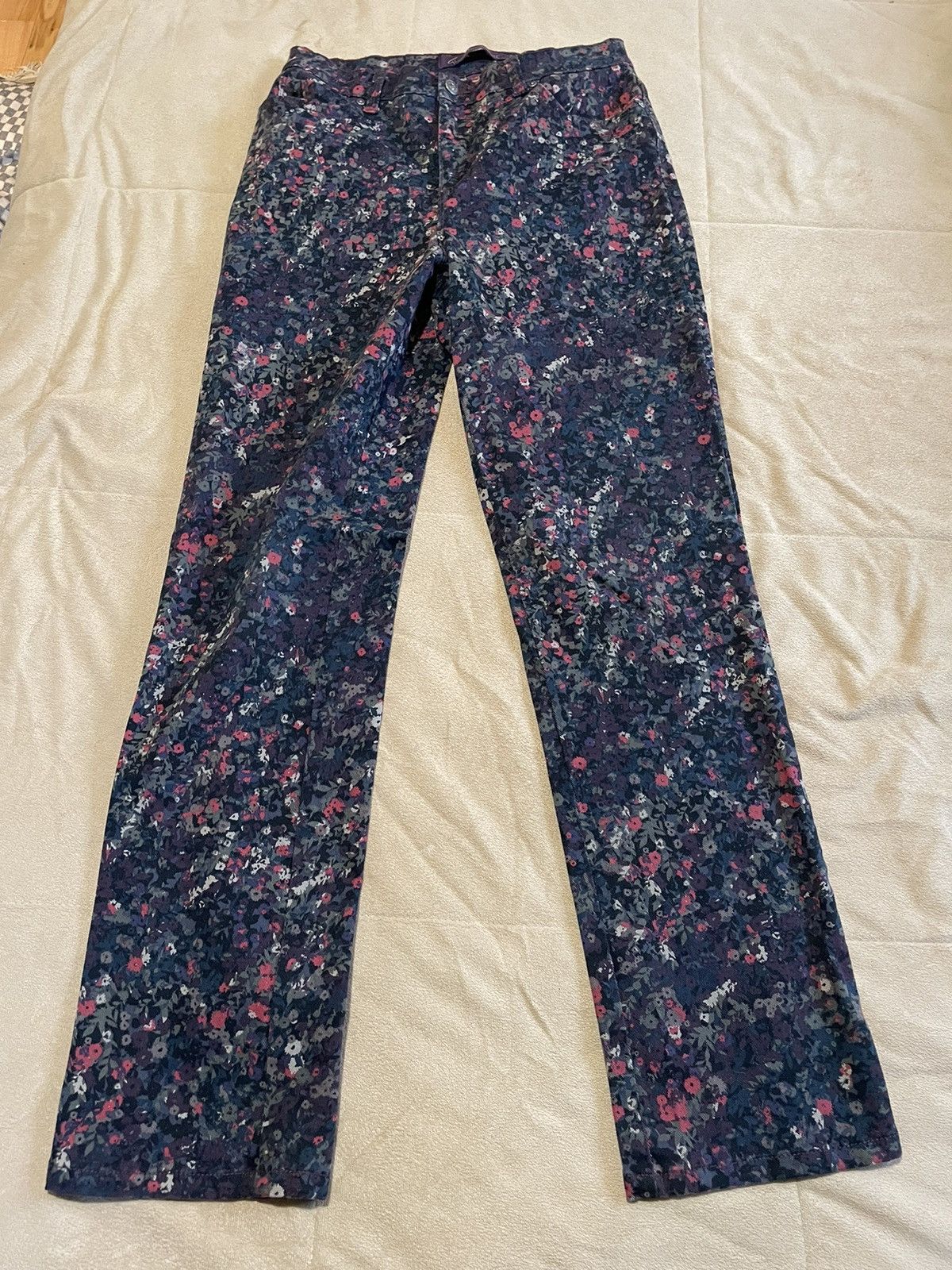 Gloria Vanderbilt Gloria Vanderbilt Floral Denim Pants Size 28" / US 6 / IT 42 - 1 Thumbnail