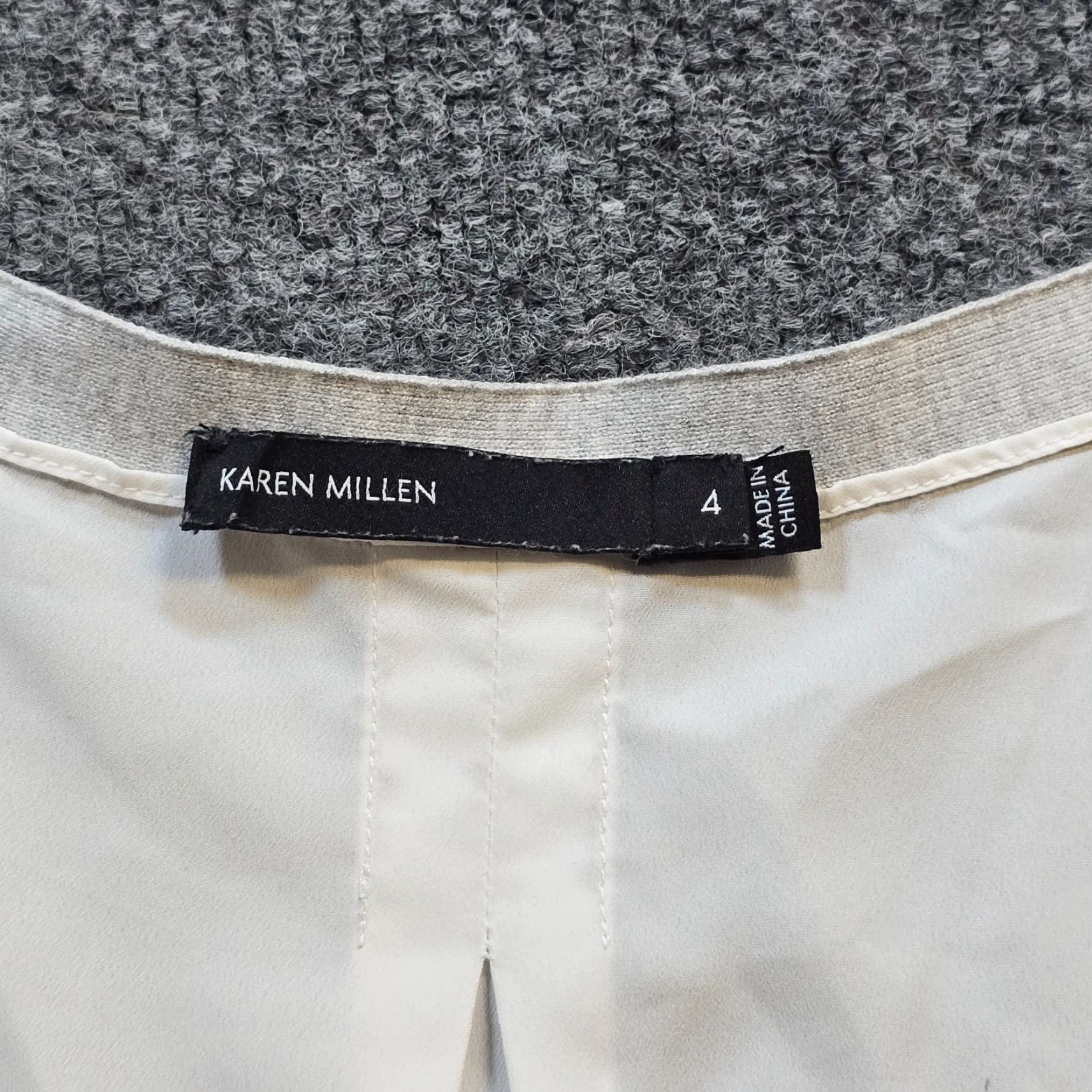 Karen Millen Karen Millen Sweater Cardigan Womens Size 4 Gray Knit Button Lightweight Classic Designer Casual Capsule Size S / US 4 / IT 40 - 3 Thumbnail