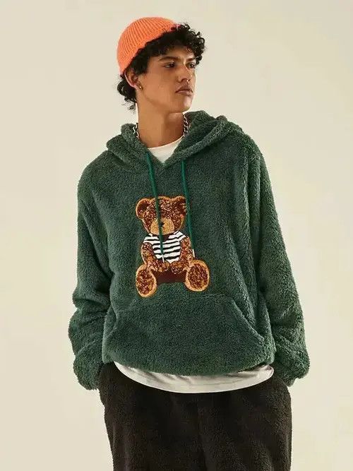 VIBE #20 Hoodie Fluffy Teddy Bear Sweetshirt Size US M / EU 48-50 / 2 - 2 Thumbnail