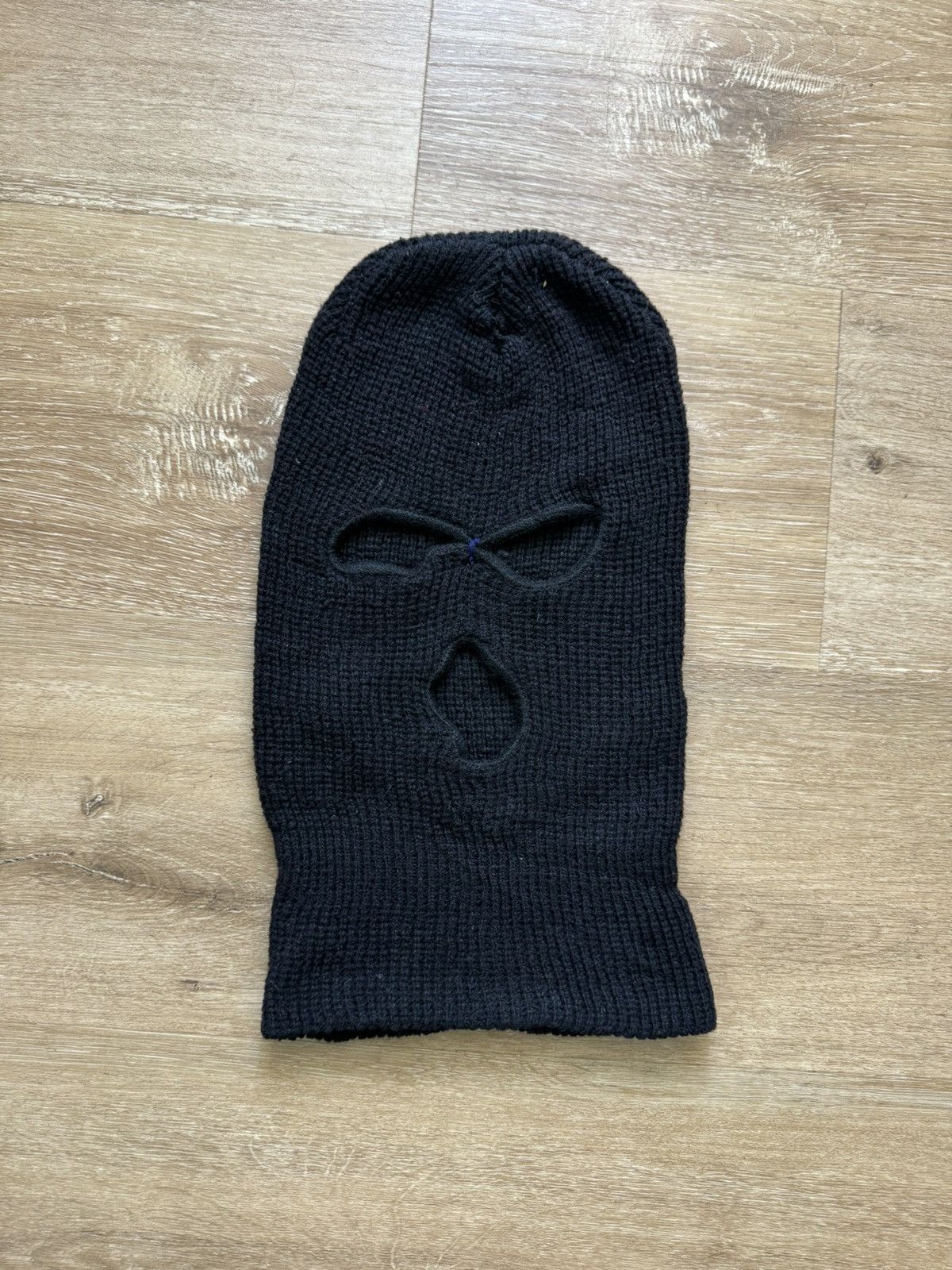 Vintage 3-hole Full Face Cover OG Stickup Mask Ski Mask 2-Layer Knit Size ONE SIZE - 2 Thumbnail